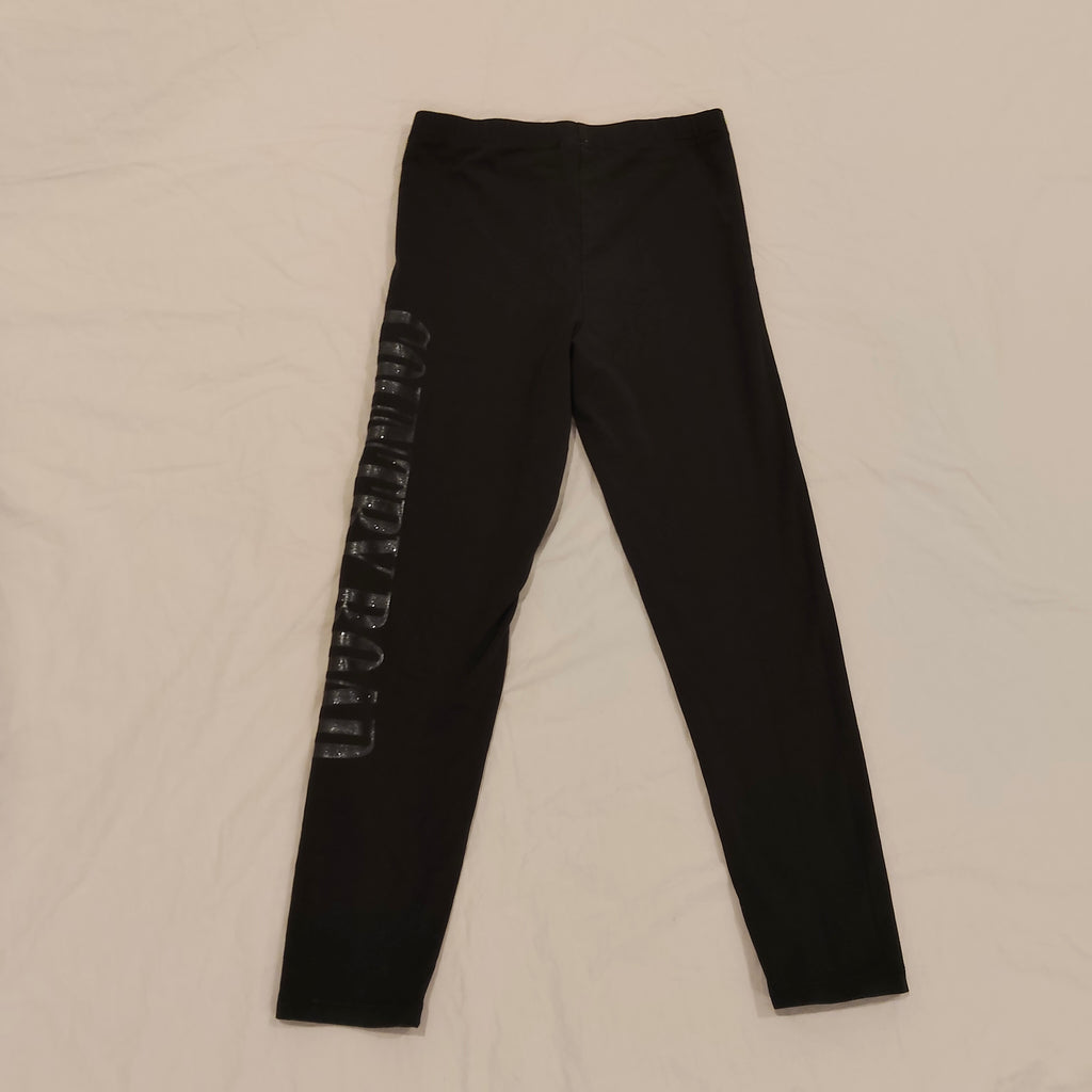 COUNTRY ROAD leggings size 8 girls black logo