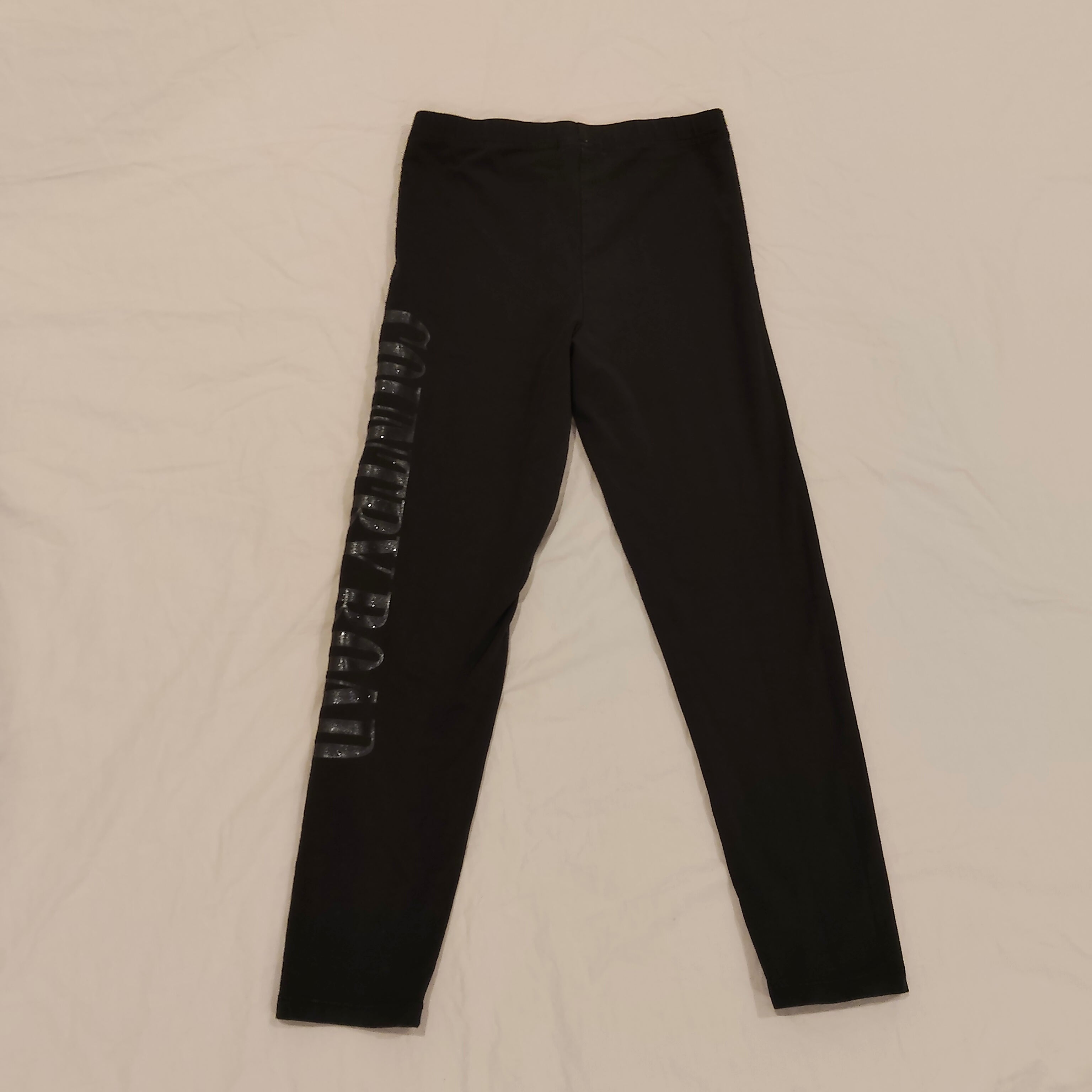 COUNTRY ROAD leggings size 8 girls black logo