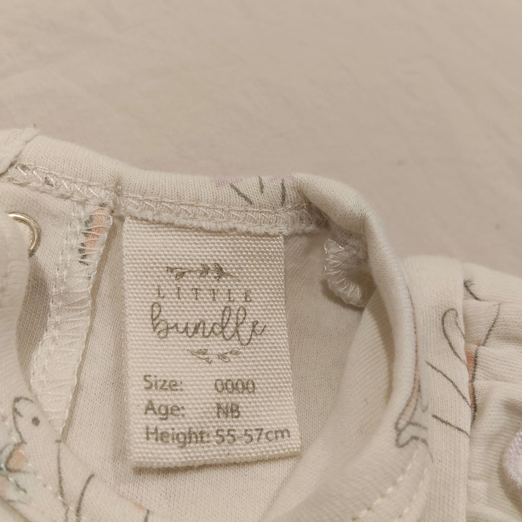 Little Bundle bodysuit size Newborn baby girls long sleeve