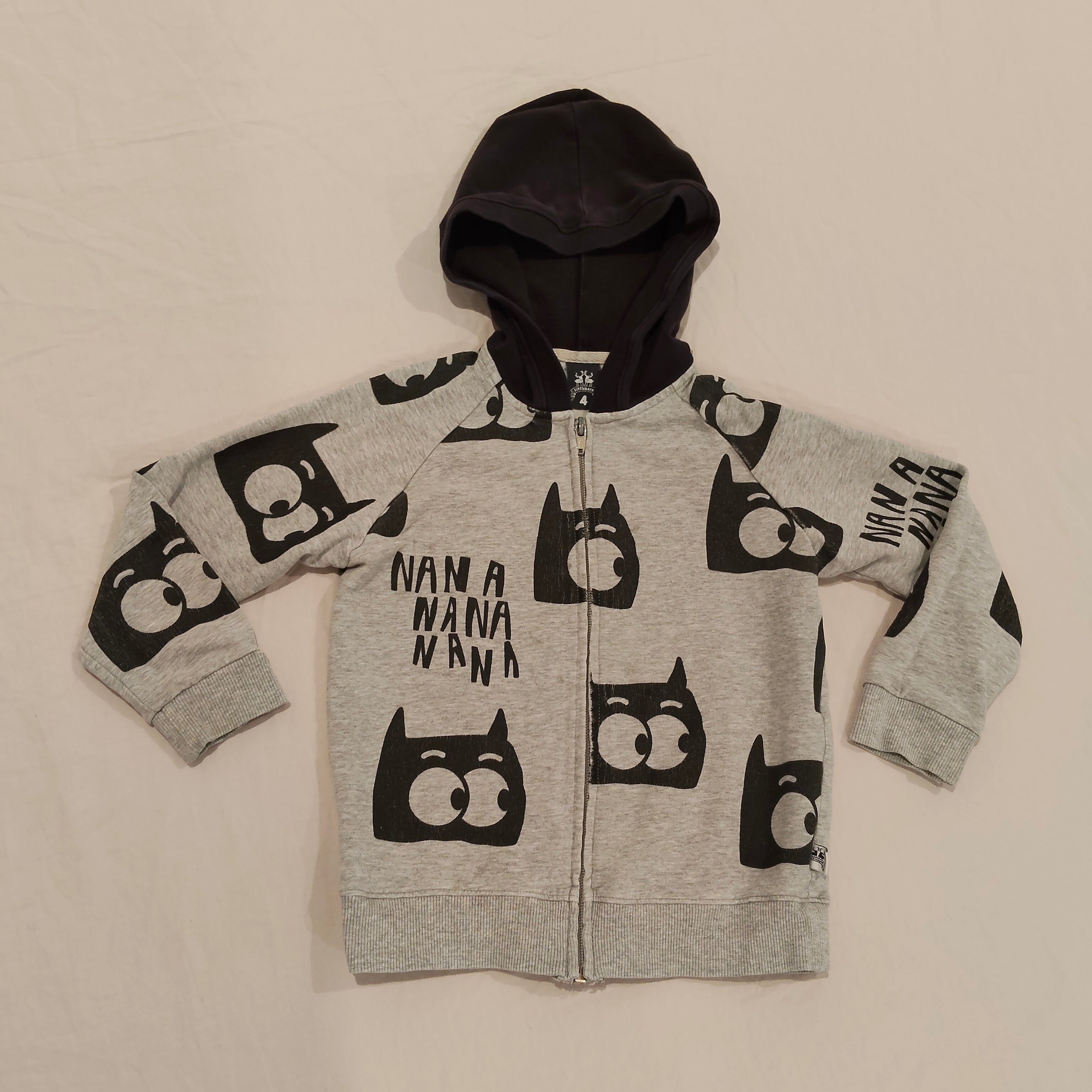 Little Horn zip-up hoodie size 4yrs boys NANANA