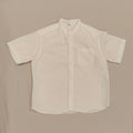 UNIQLO linen blend shirt 5-7y boys white short sleeve