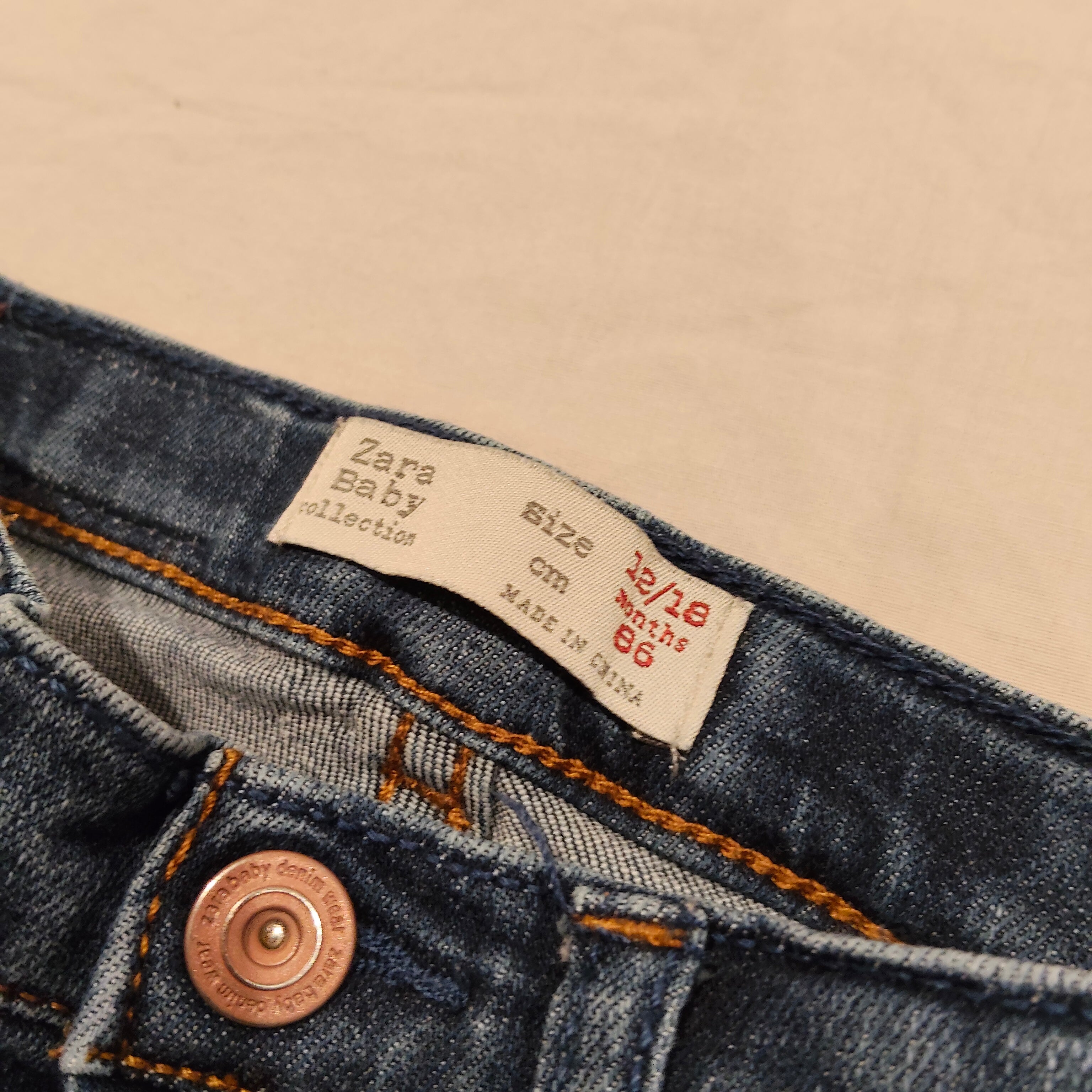 ZARA baby jeans size 12-18m babies