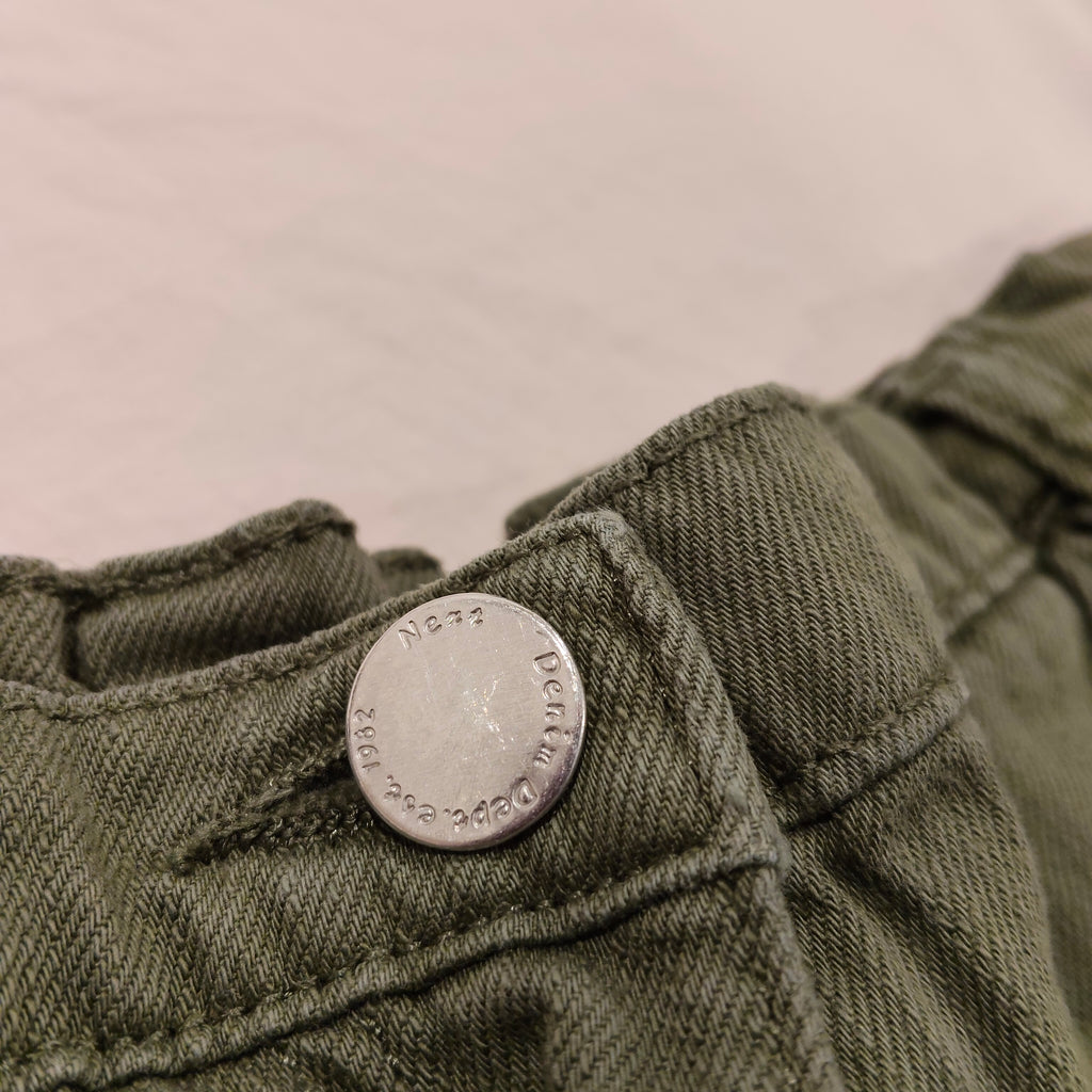 NEXT Loose Fit Cargo Trousers size 12yrs unisex kids Khaki Green