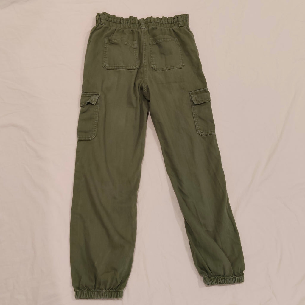 NEXT Loose Fit Cargo Trousers size 12yrs unisex kids Khaki Green