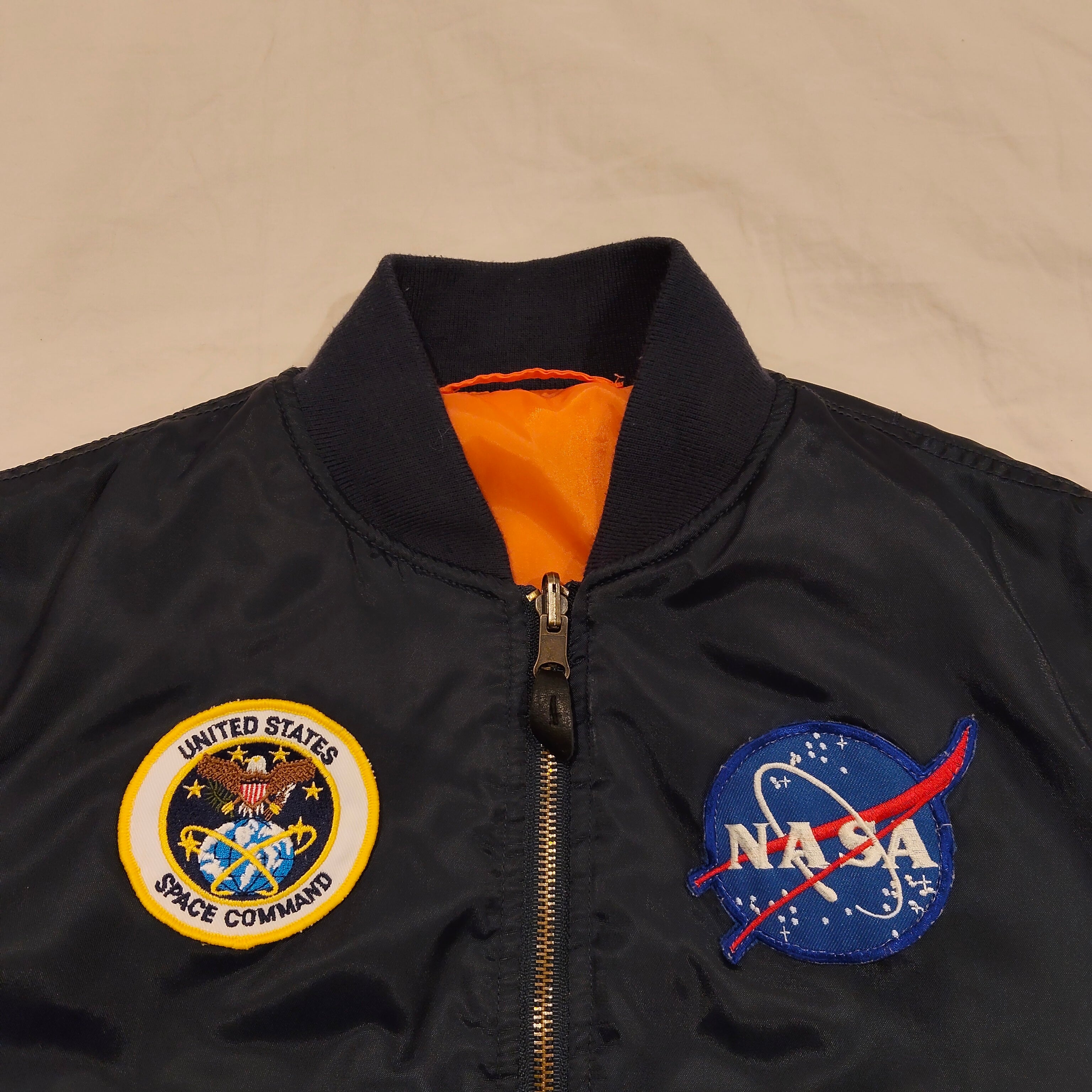 Alpha Industries NASA MA-1 Bomber Jacket size 8yrs boys YS