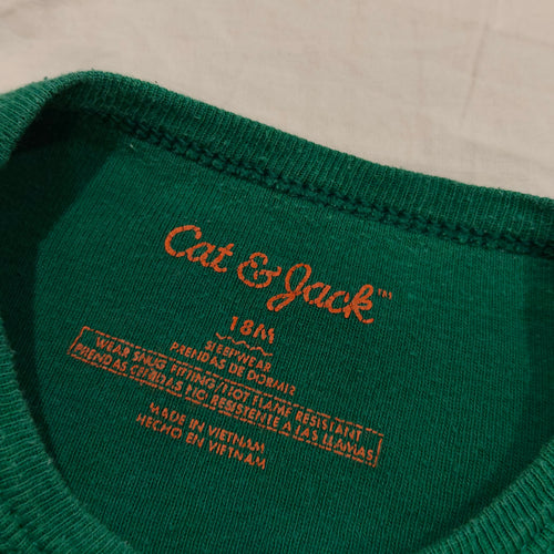 CAT & JACK top size 18M babies long sleeve green