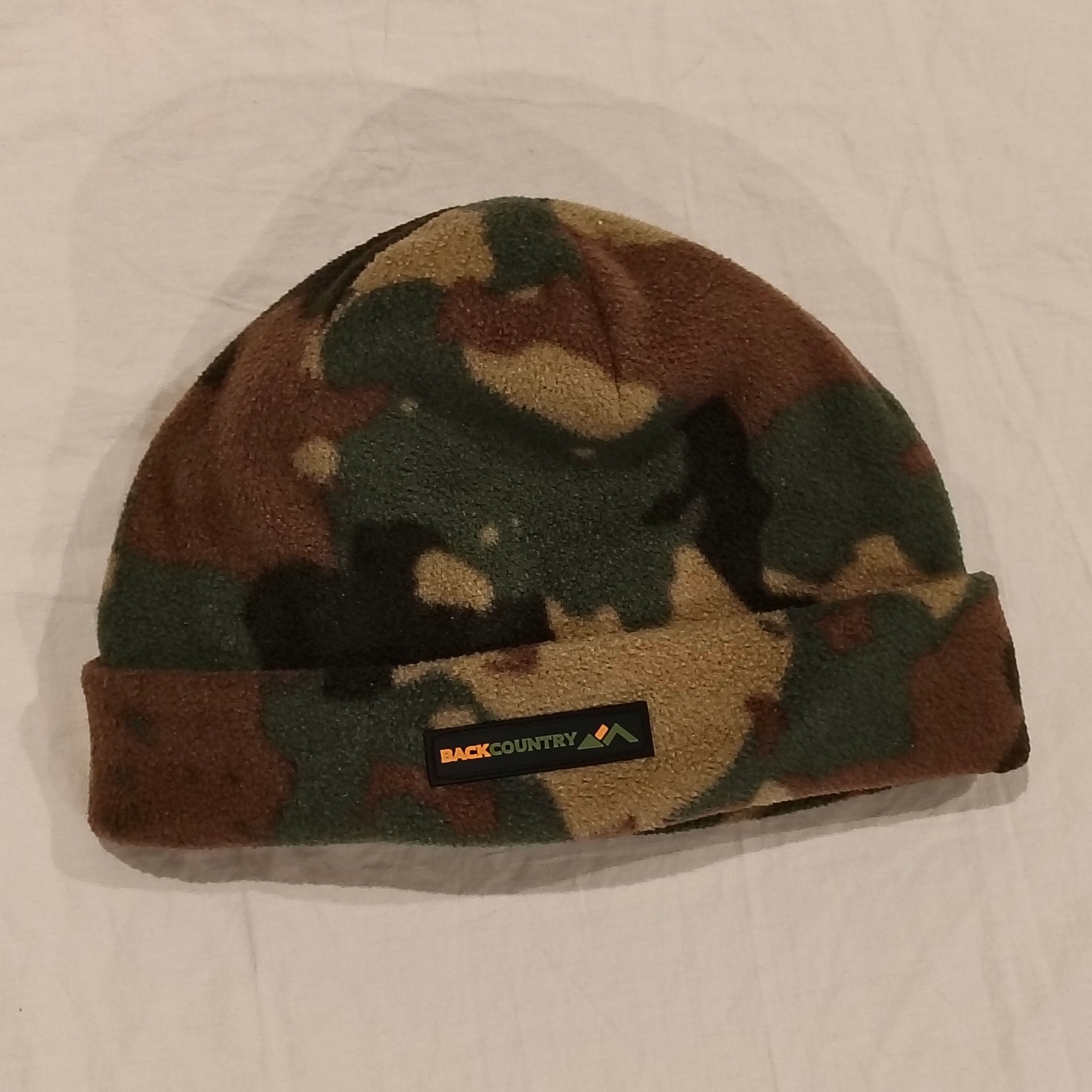 BACKCOUNTRY beanie size 3-7yrs camouflage fleece