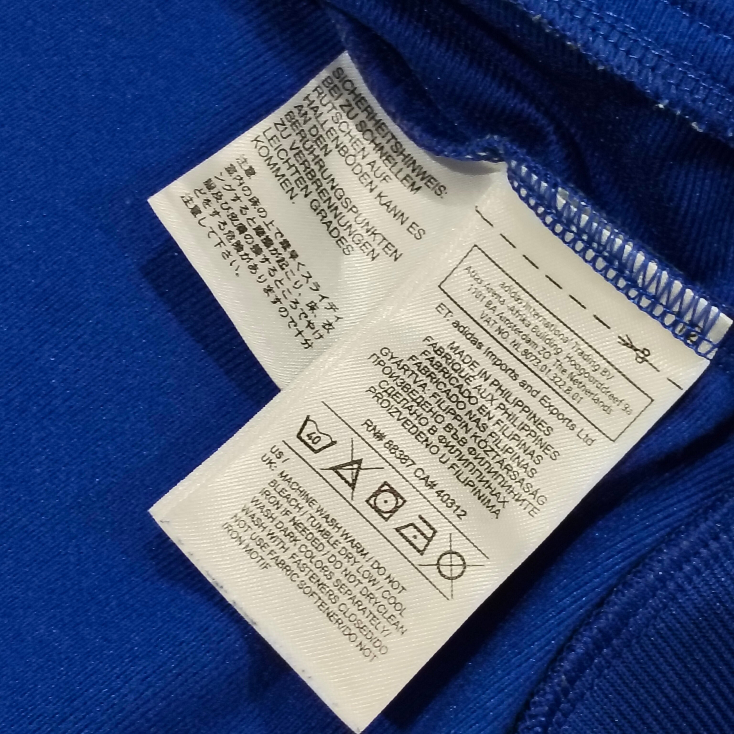 ADIDAS tracksuit top jacket size 14-16yrs boys navy blue