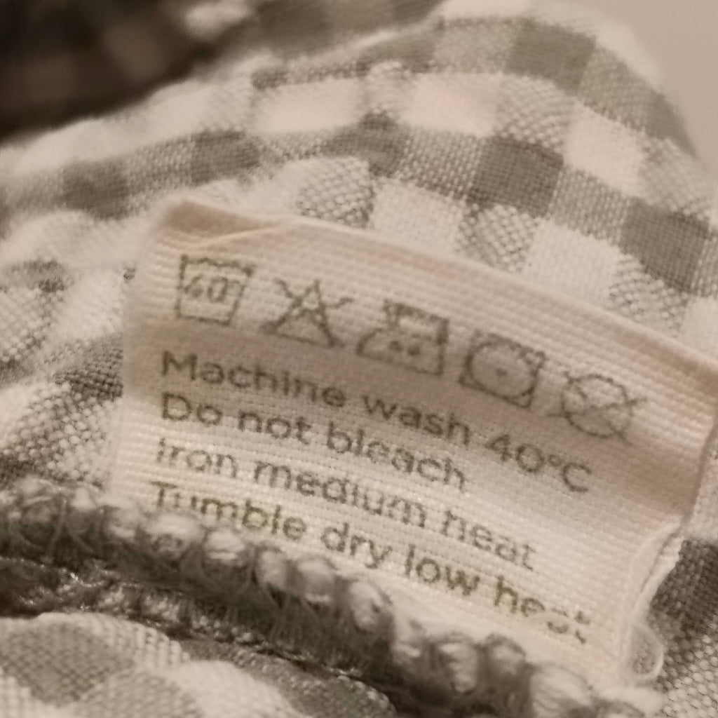 NATURE BABY Petal Bloomers size 2yrs Baby Girls Lagoon Check Gingham Organic Cotton