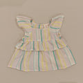 SEED baby top size 12-18m ruffled striped top