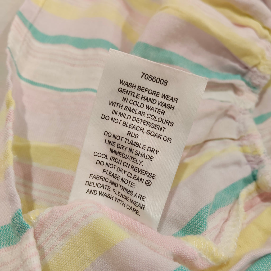 SEED baby top size 12-18m ruffled striped top
