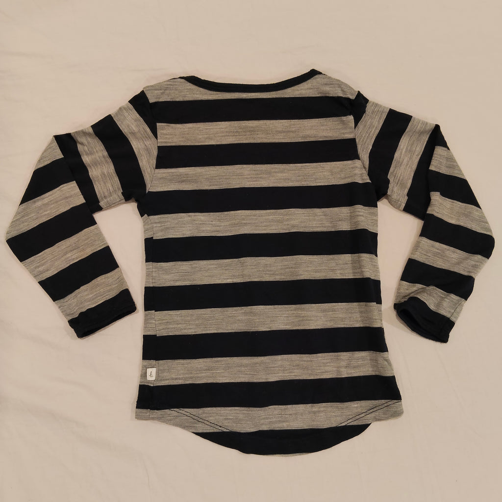 NATURE BABY 100% Merino top size 4yrs unisex stripes long sleeve