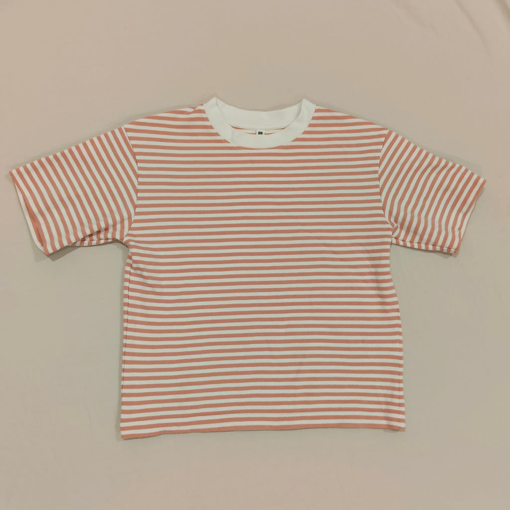 UNIQLO tee size 5-6yrs unisex AIRism Cotton Striped Crew Neck