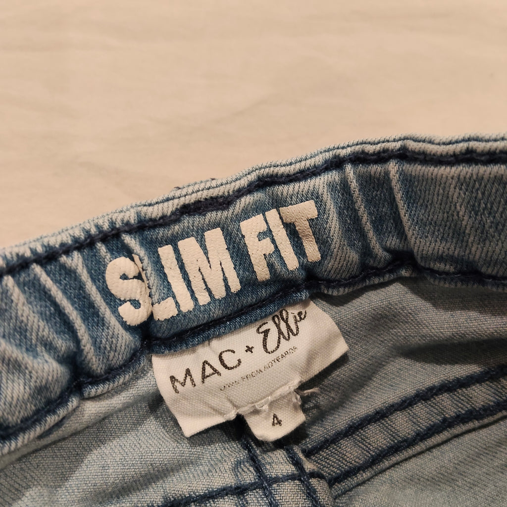 MAC + ELLIE jeans size 4yrs unisex kids Slim Fit Light Blue