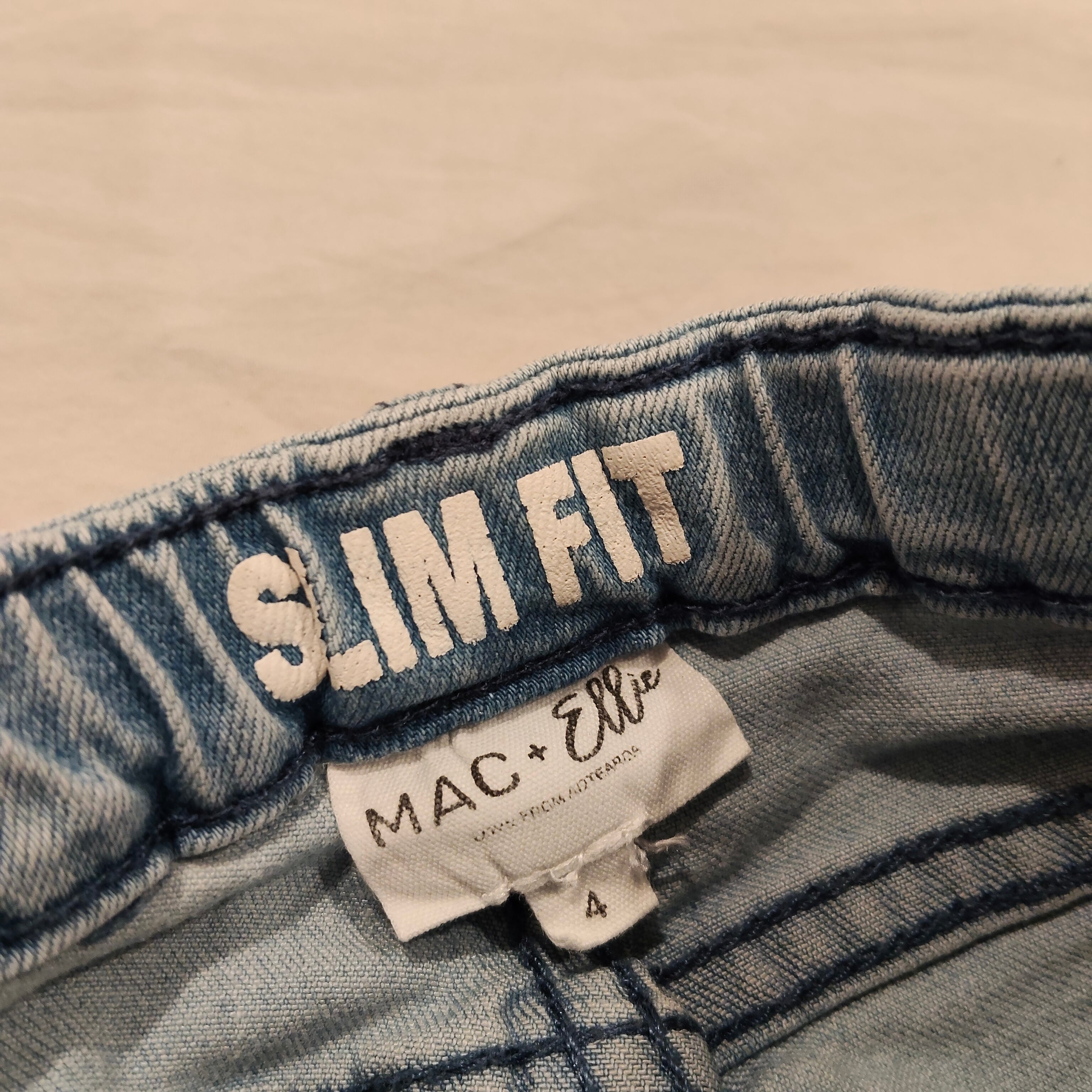MAC + ELLIE jeans size 4yrs unisex kids Slim Fit Light Blue