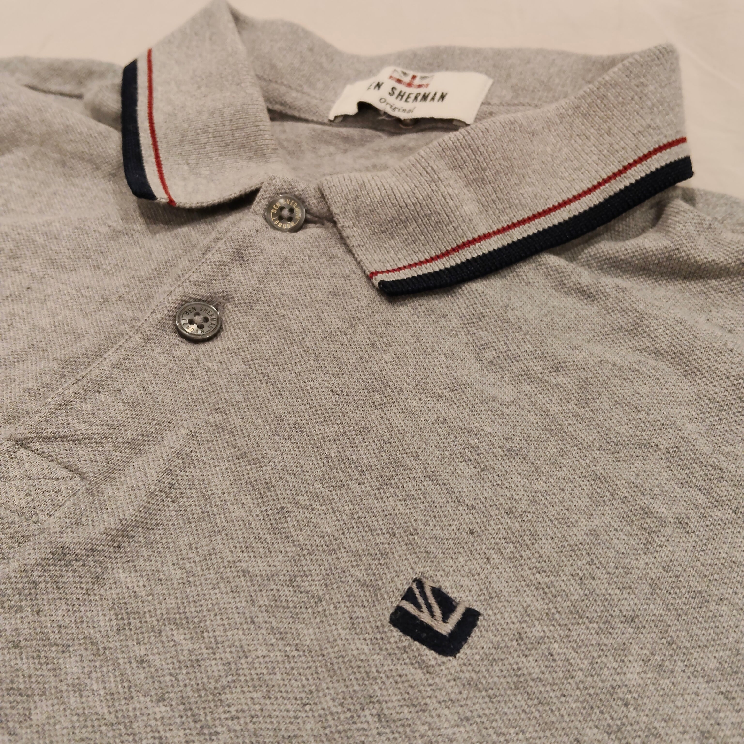 BEN SHERMAN polo shirt size Medium Mens short sleeve