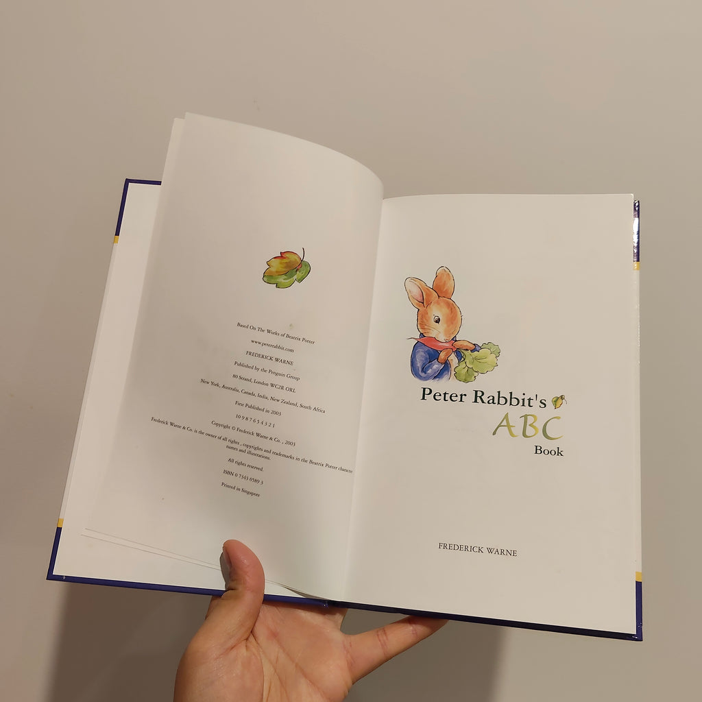 Peter Rabbit's ABC Book published by Frederick Warne Hardcover
