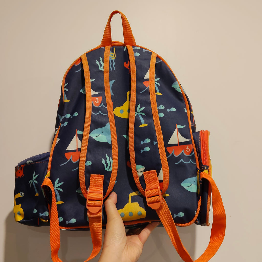 Penny Scallan Large Backpack - Anchors Away print 30x40cm