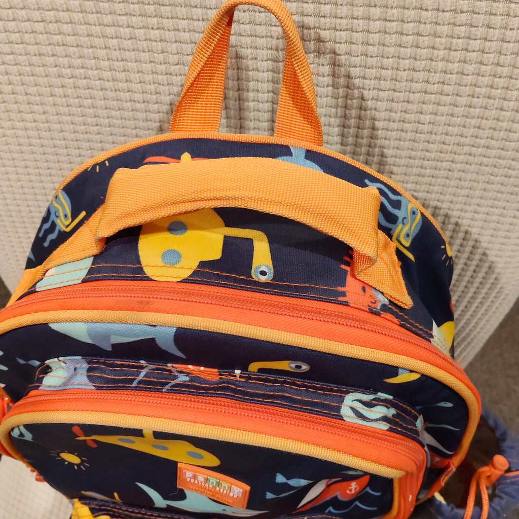 Penny Scallan Large Backpack - Anchors Away print 30x40cm