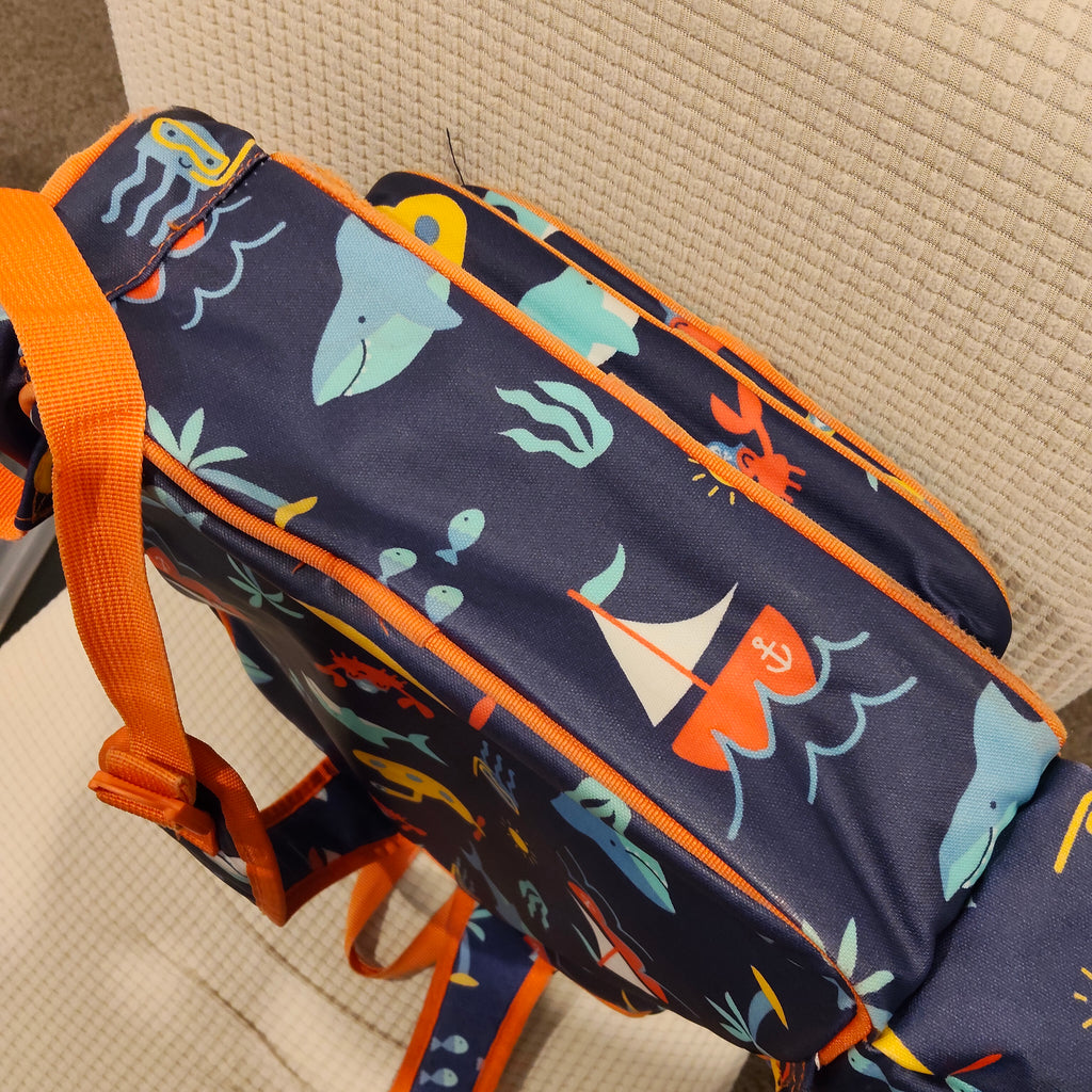 Penny Scallan Large Backpack - Anchors Away print 30x40cm