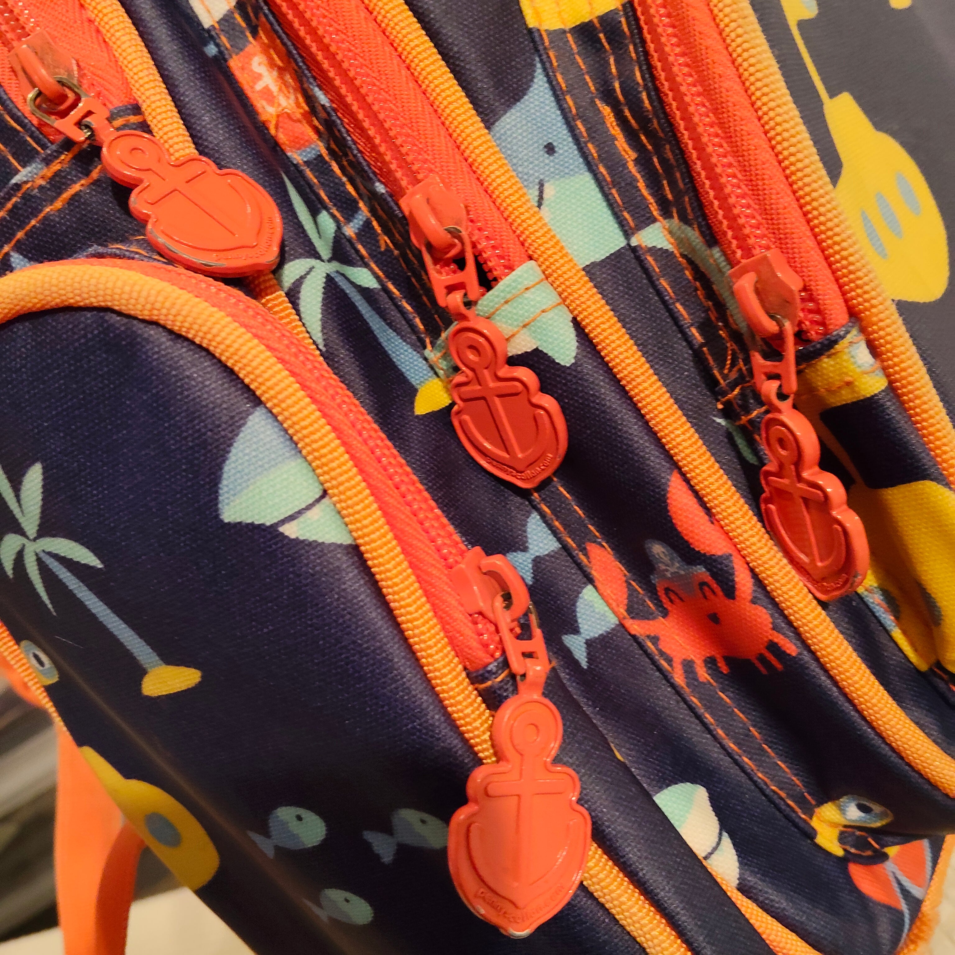 Penny Scallan Large Backpack - Anchors Away print 30x40cm