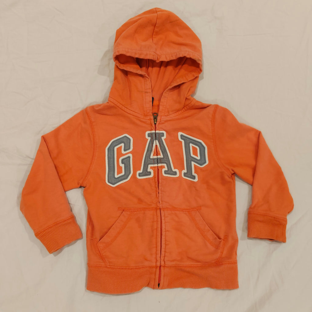 GAP zip up hoodie size 5yrs unisex kids orange