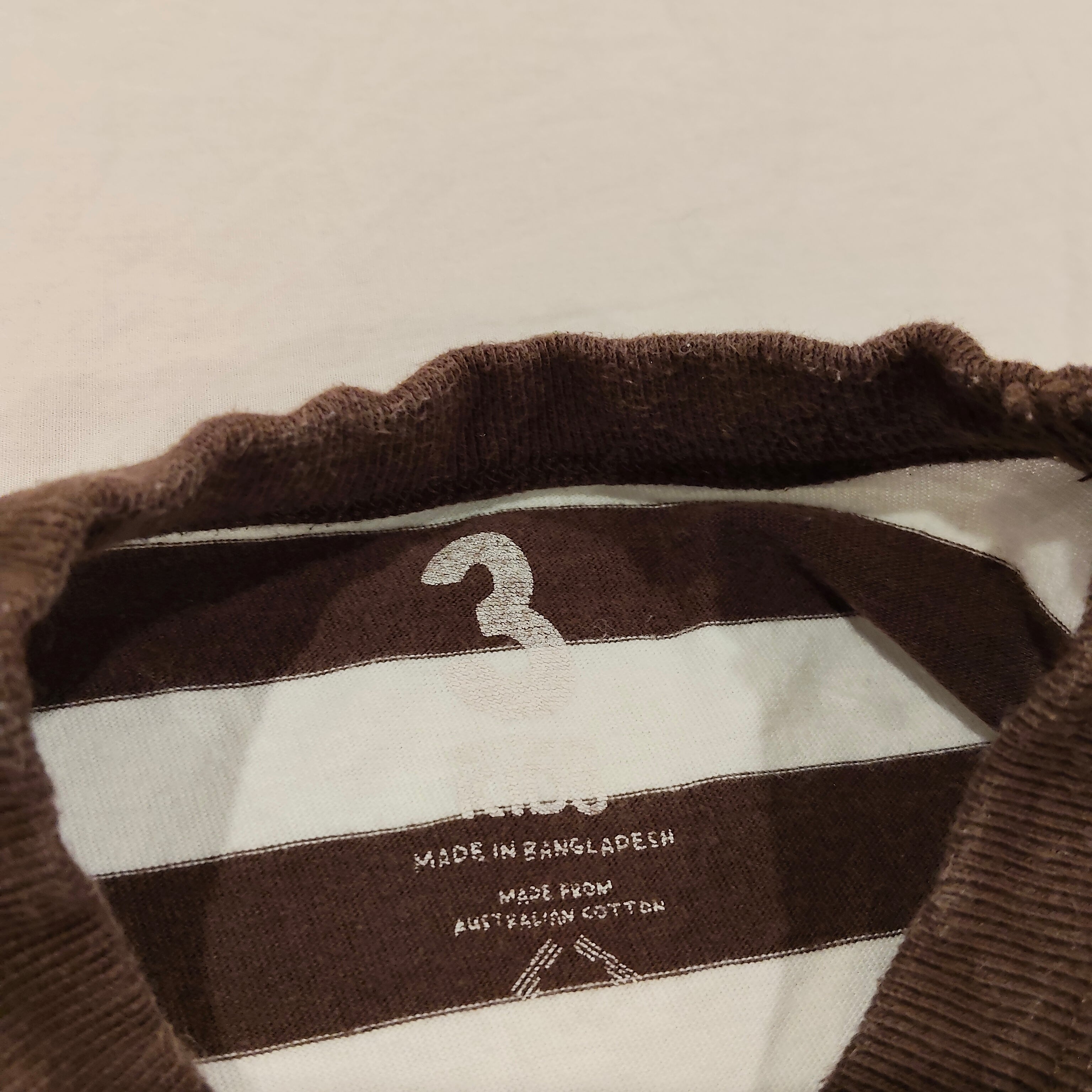 COTTON ON KIDS tee size 3yrs boys Brown Stripes