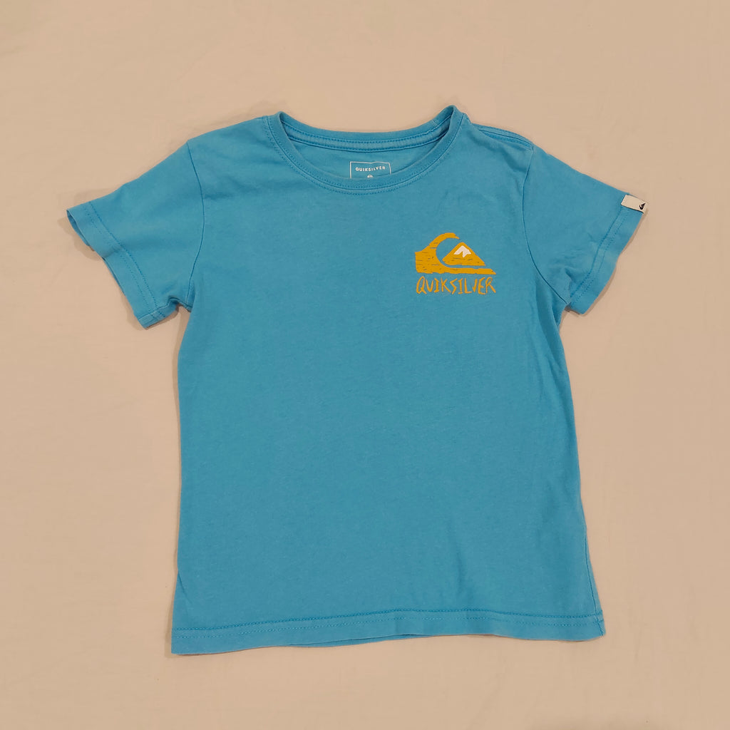 QUIKSILVER Tee size 4yrs Boys Blue Short Sleeve