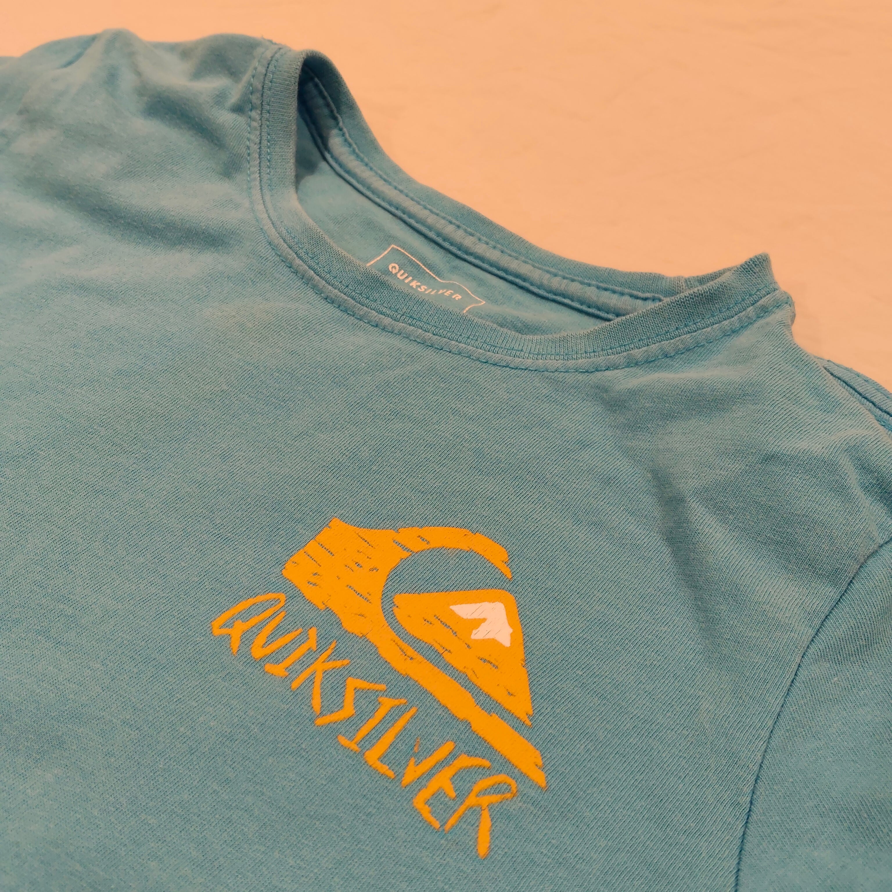 QUIKSILVER Tee size 4yrs Boys Blue Short Sleeve