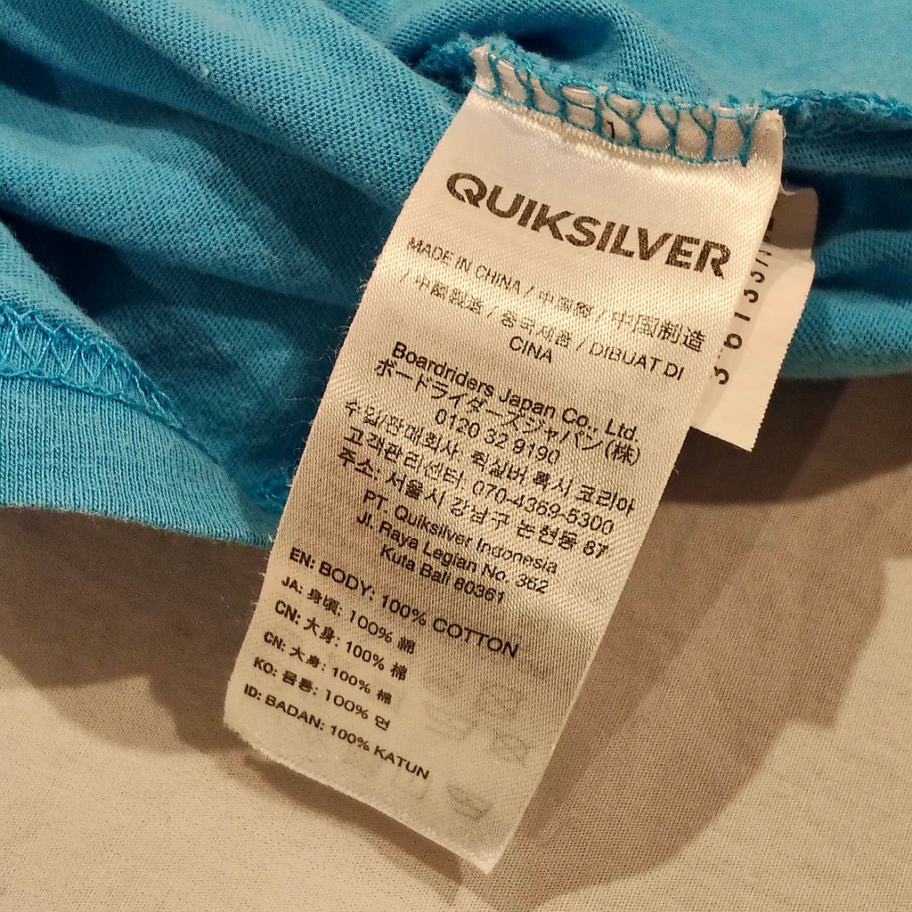 QUIKSILVER Tee size 4yrs Boys Blue Short Sleeve