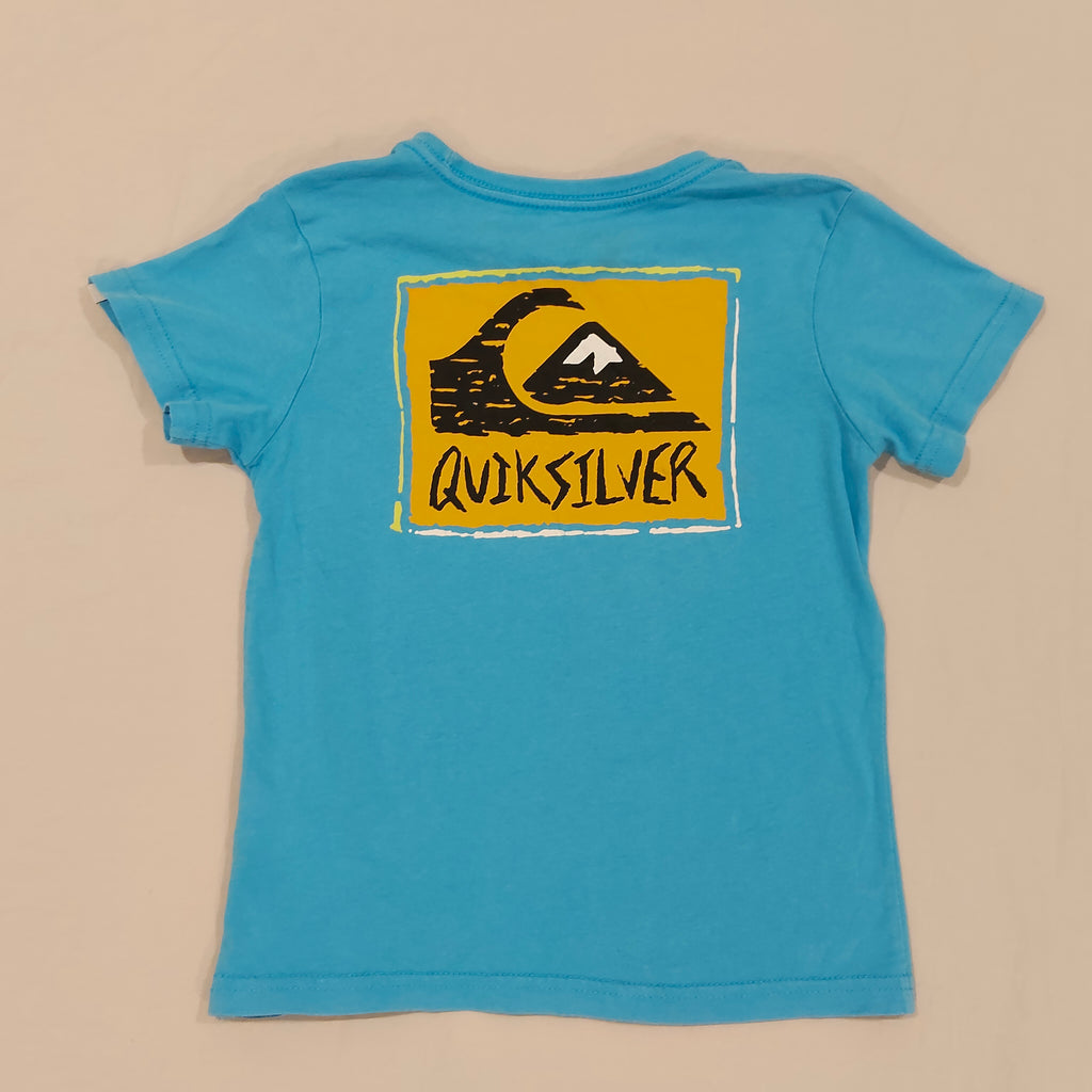 QUIKSILVER Tee size 4yrs Boys Blue Short Sleeve