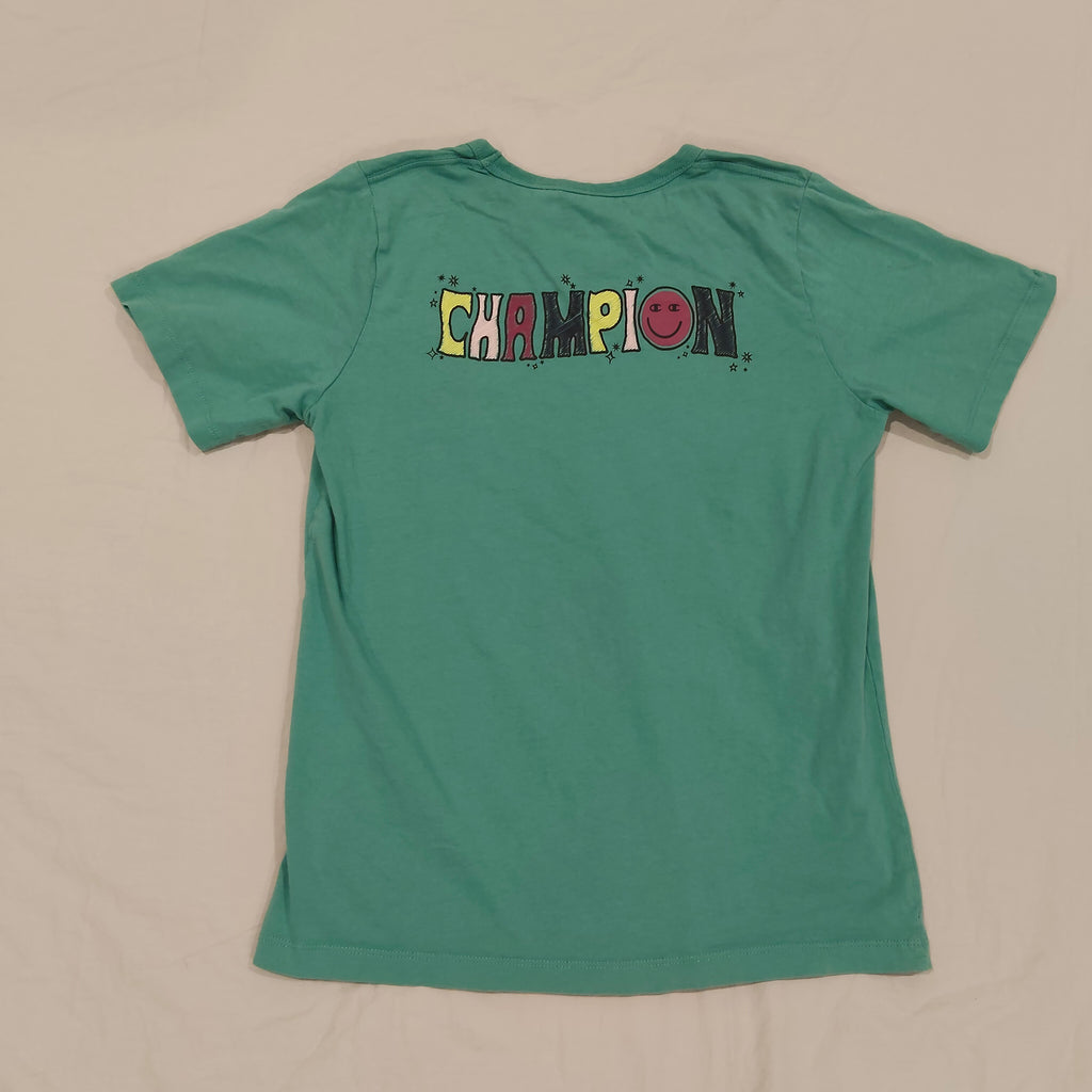 CHAMPION tee size 14yrs Boys Short Sleeve Pink Happy Face