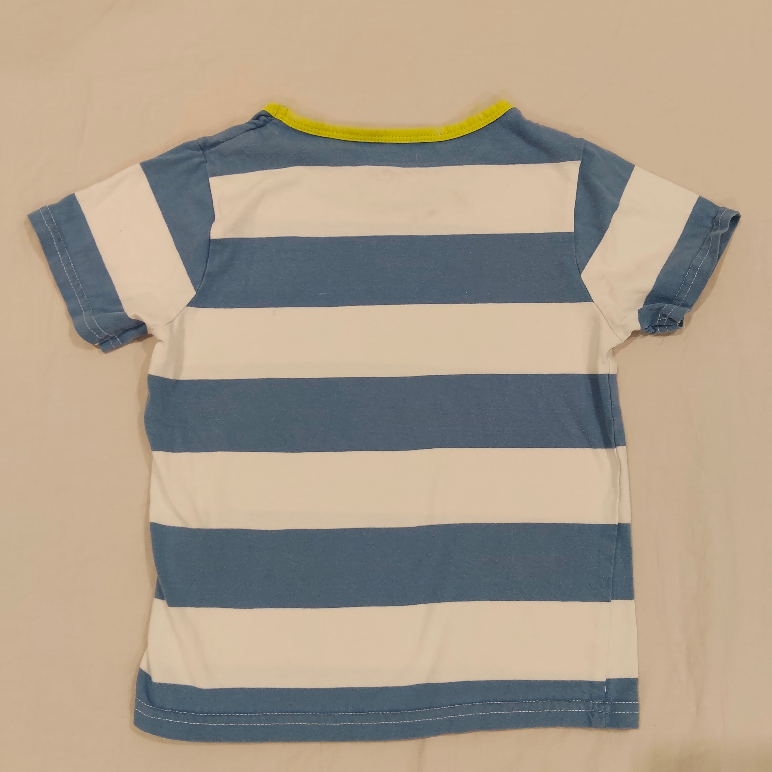 MOUNTAIN WAREHOUSE top size 5-6yrs boys blue stripes short sleeve