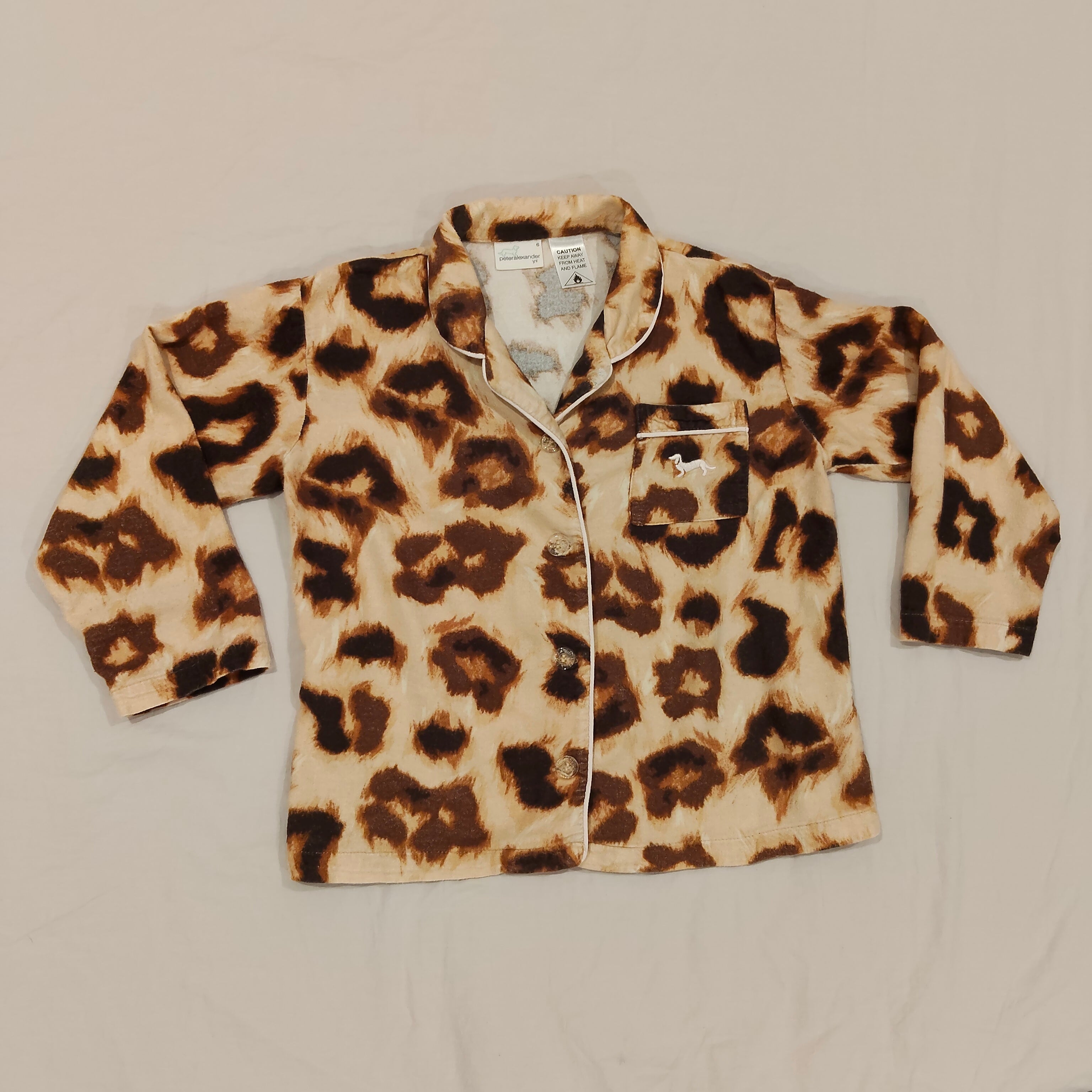 PETER ALEXANDER Pyjama Top size 6yrs Girls Long Sleeve