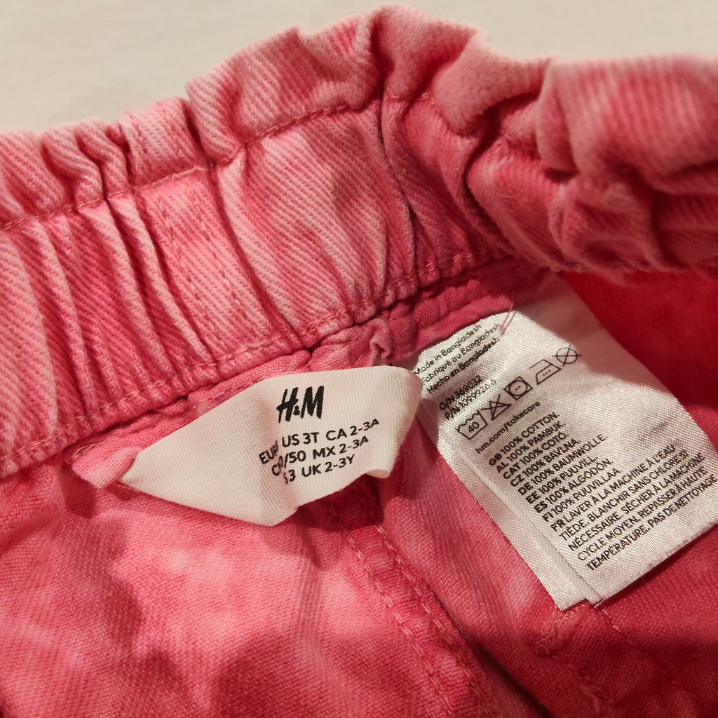 H&M Denim Shorts size 2-3yrs Girls Pink