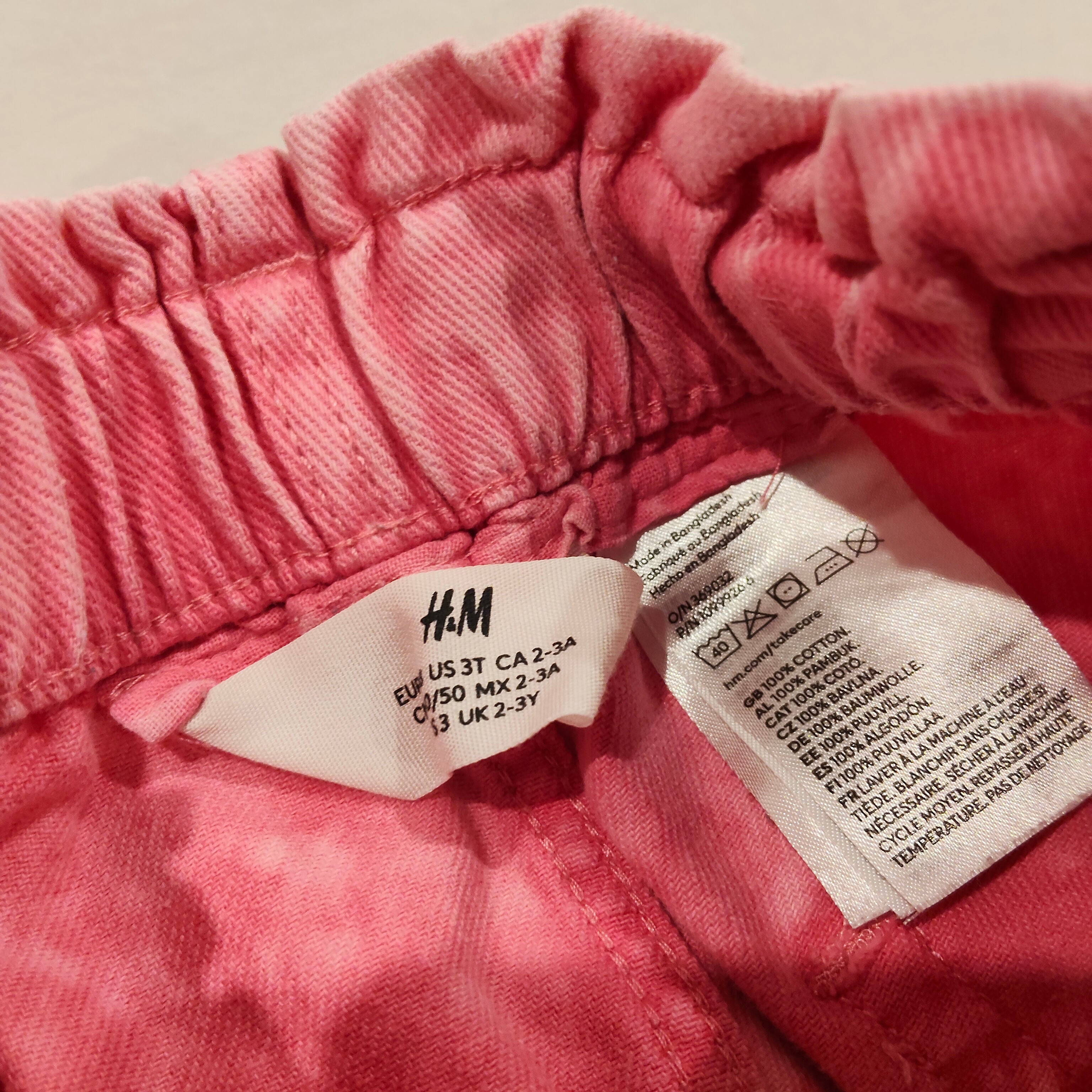 H&M Denim Shorts size 2-3yrs Girls Pink