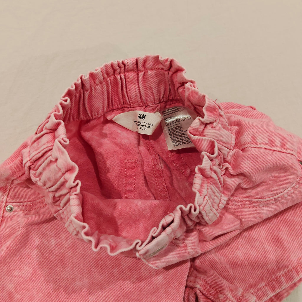 H&M Denim Shorts size 2-3yrs Girls Pink