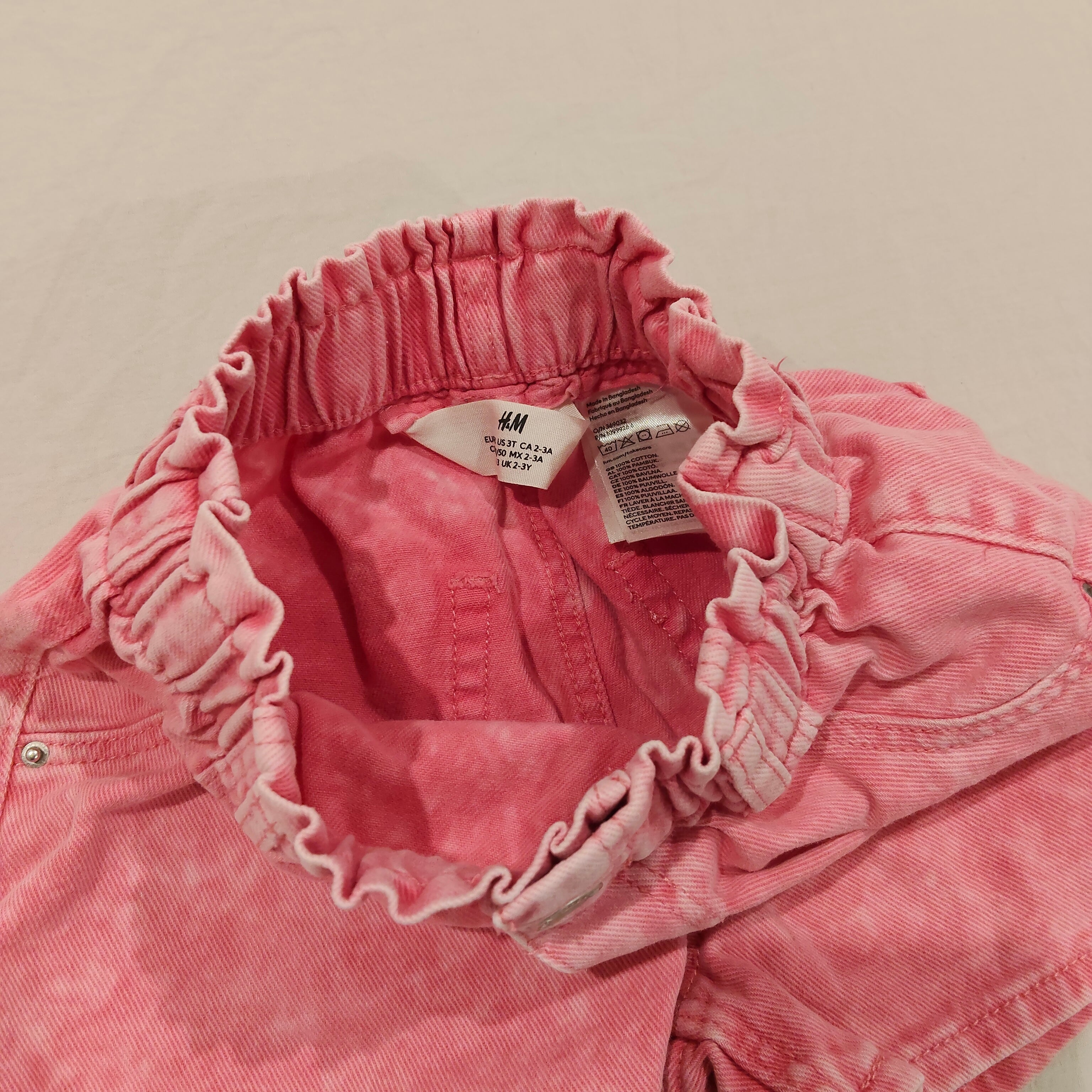 H&M Denim Shorts size 2-3yrs Girls Pink