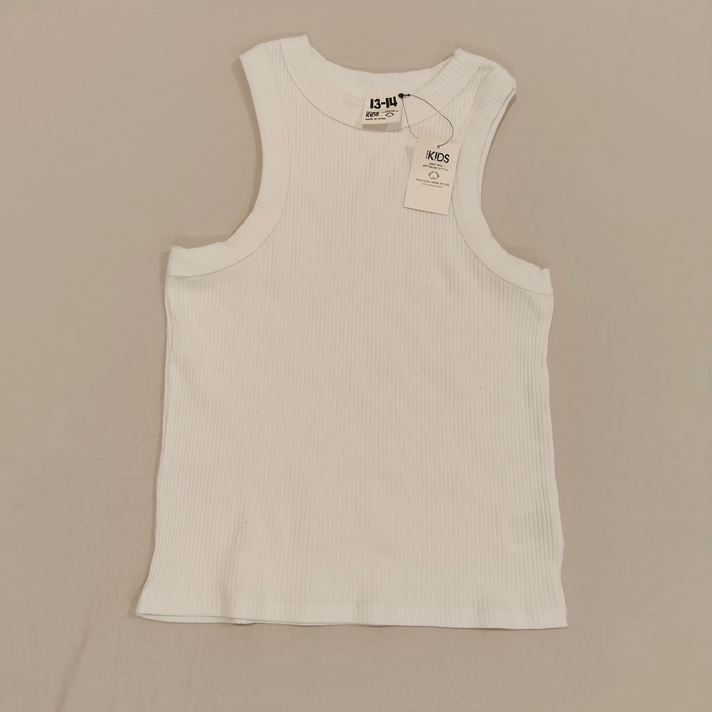 New COTTON ON KIDS tank top size 13-14yrs girls white