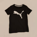 PUMA Tee size 5-6yrs Black Short Sleeve Boys