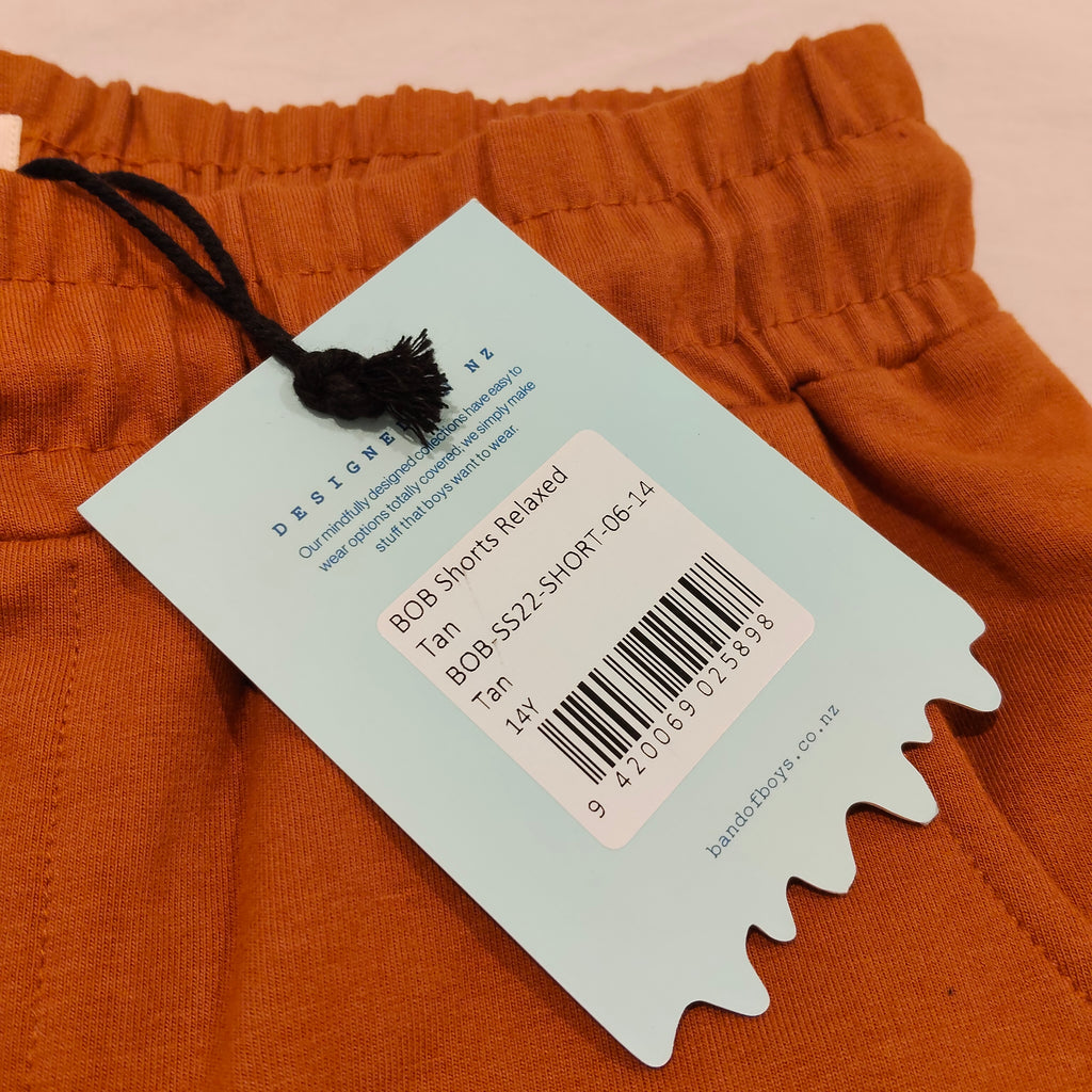 New BAND OF BOYS Shorts size 14yrs boys Relaxed Tan