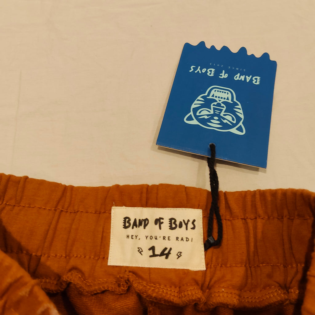New BAND OF BOYS Shorts size 14yrs boys Relaxed Tan