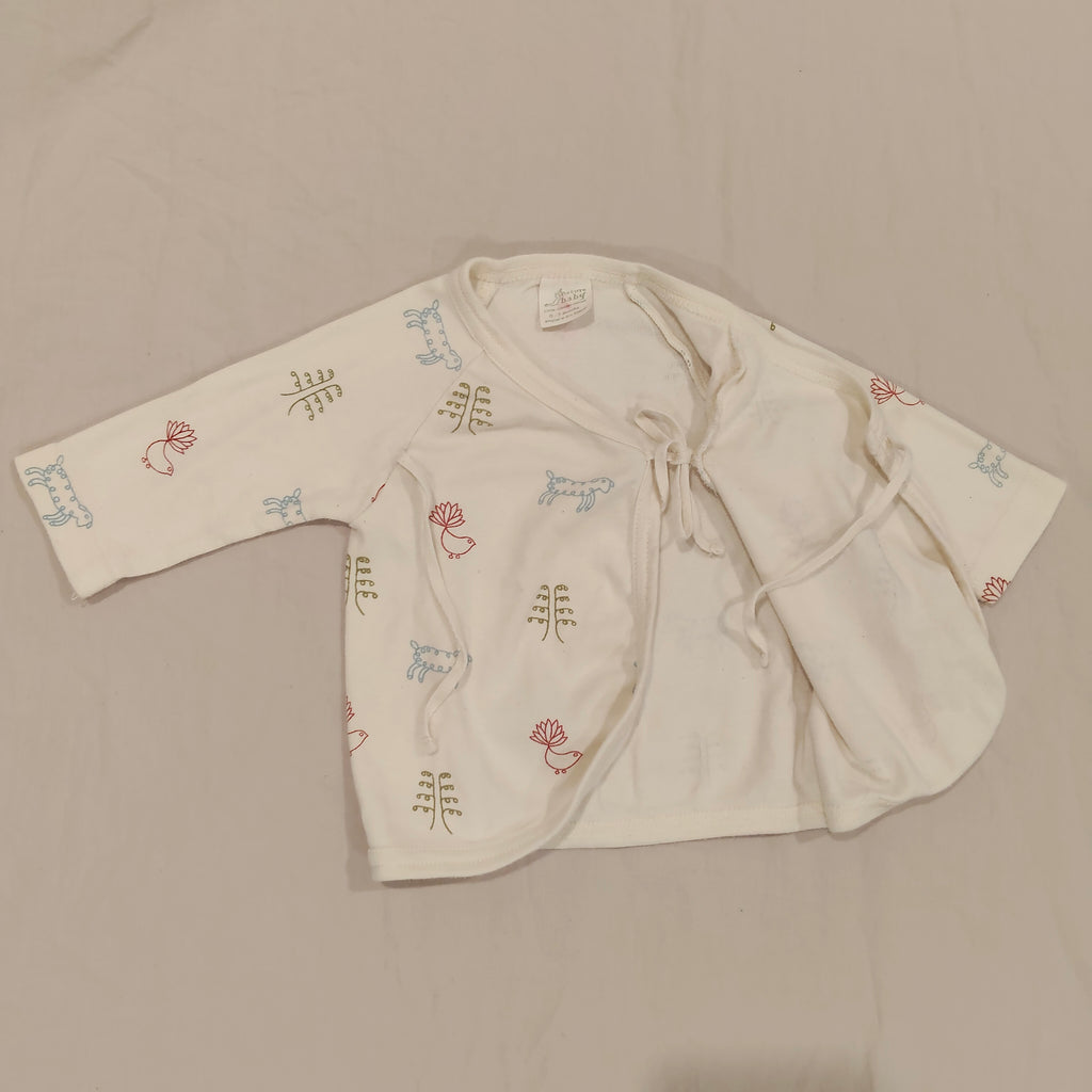 NATURE BABY kimono top size 0-3m baby long sleeve