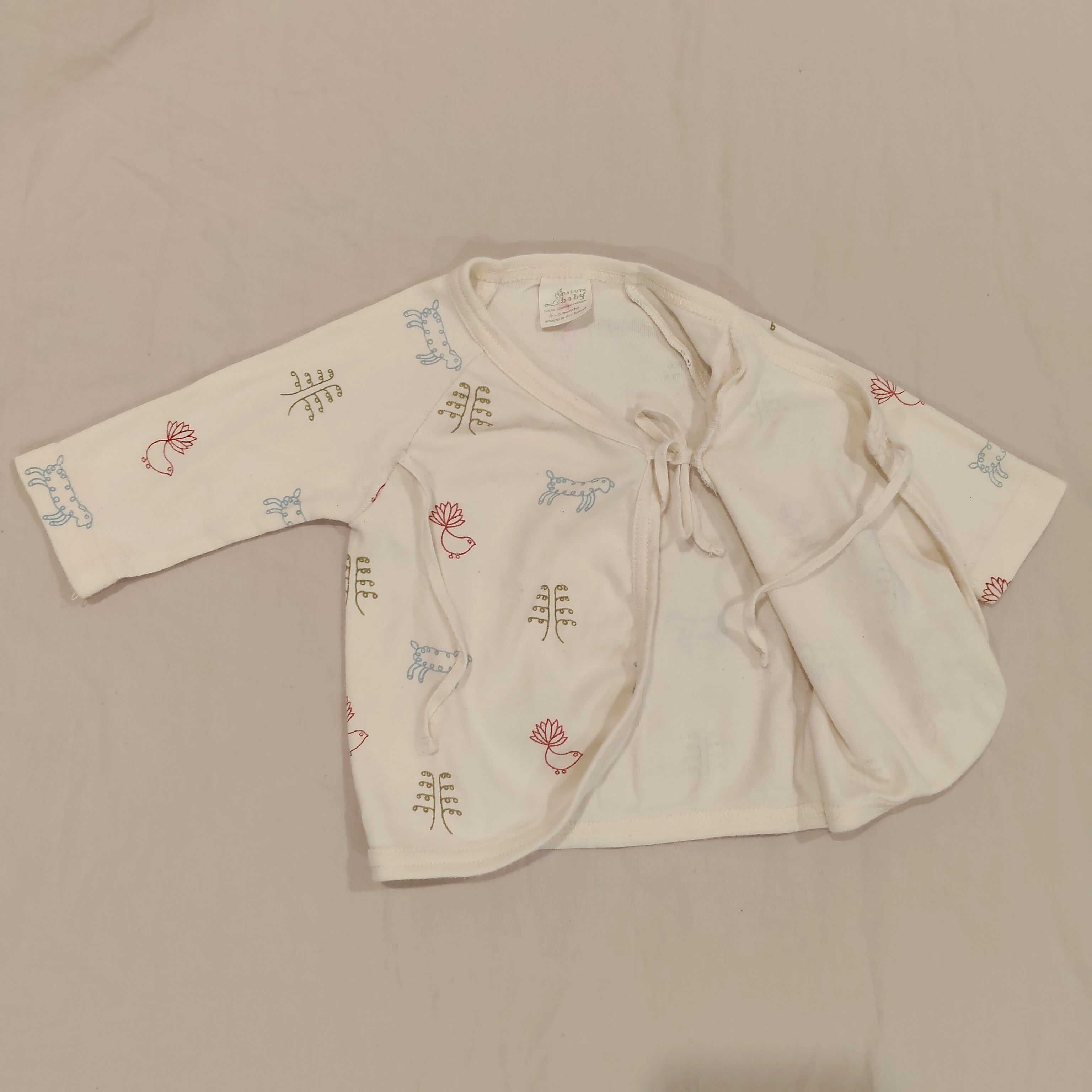 NATURE BABY kimono top size 0-3m baby long sleeve