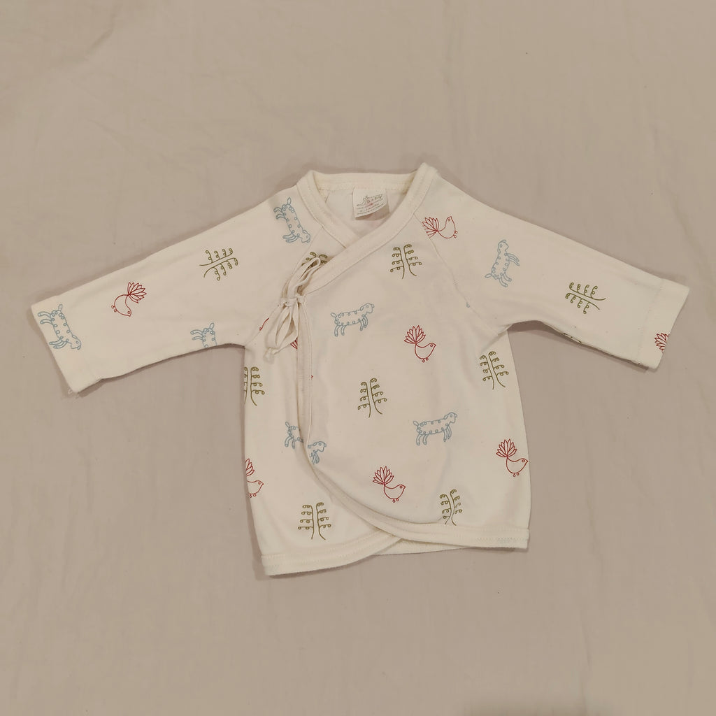 NATURE BABY kimono top size 0-3m baby long sleeve