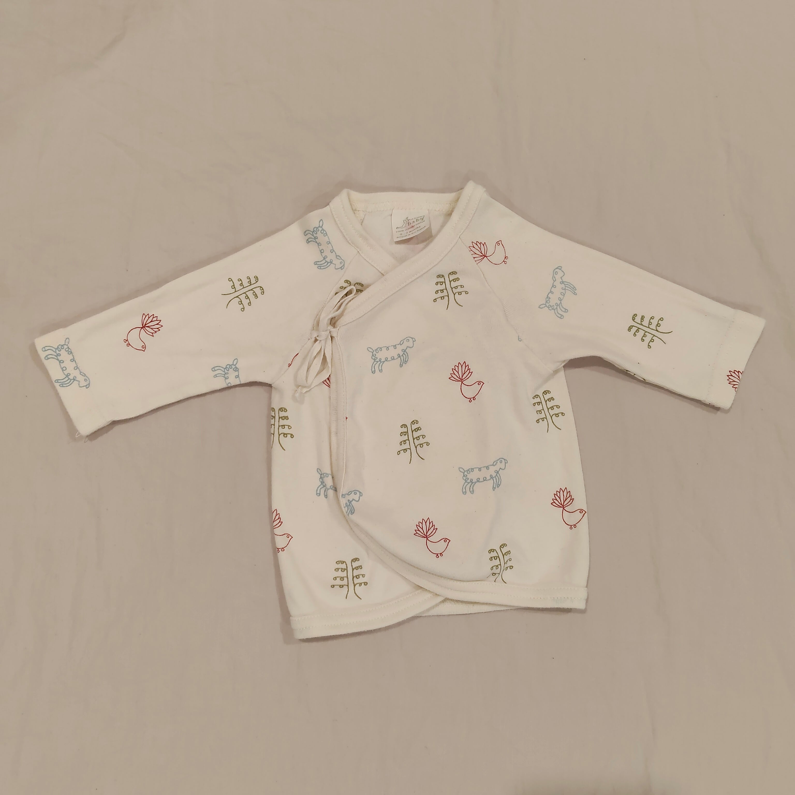 NATURE BABY kimono top size 0-3m baby long sleeve