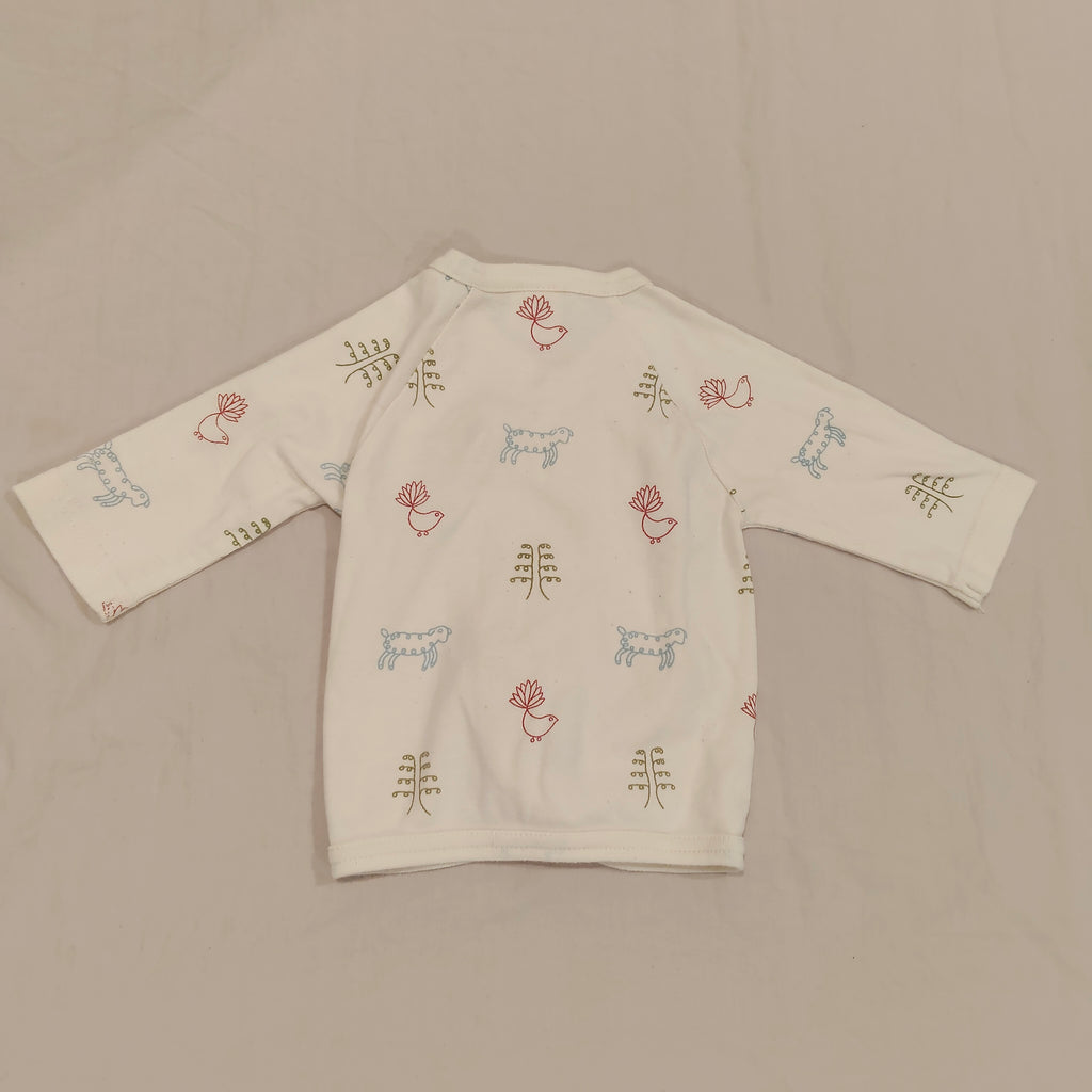 NATURE BABY kimono top size 0-3m baby long sleeve