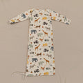 ELEPHANT OLLIE Sleep Gown size 6-9m baby Safari Print Made in NZ