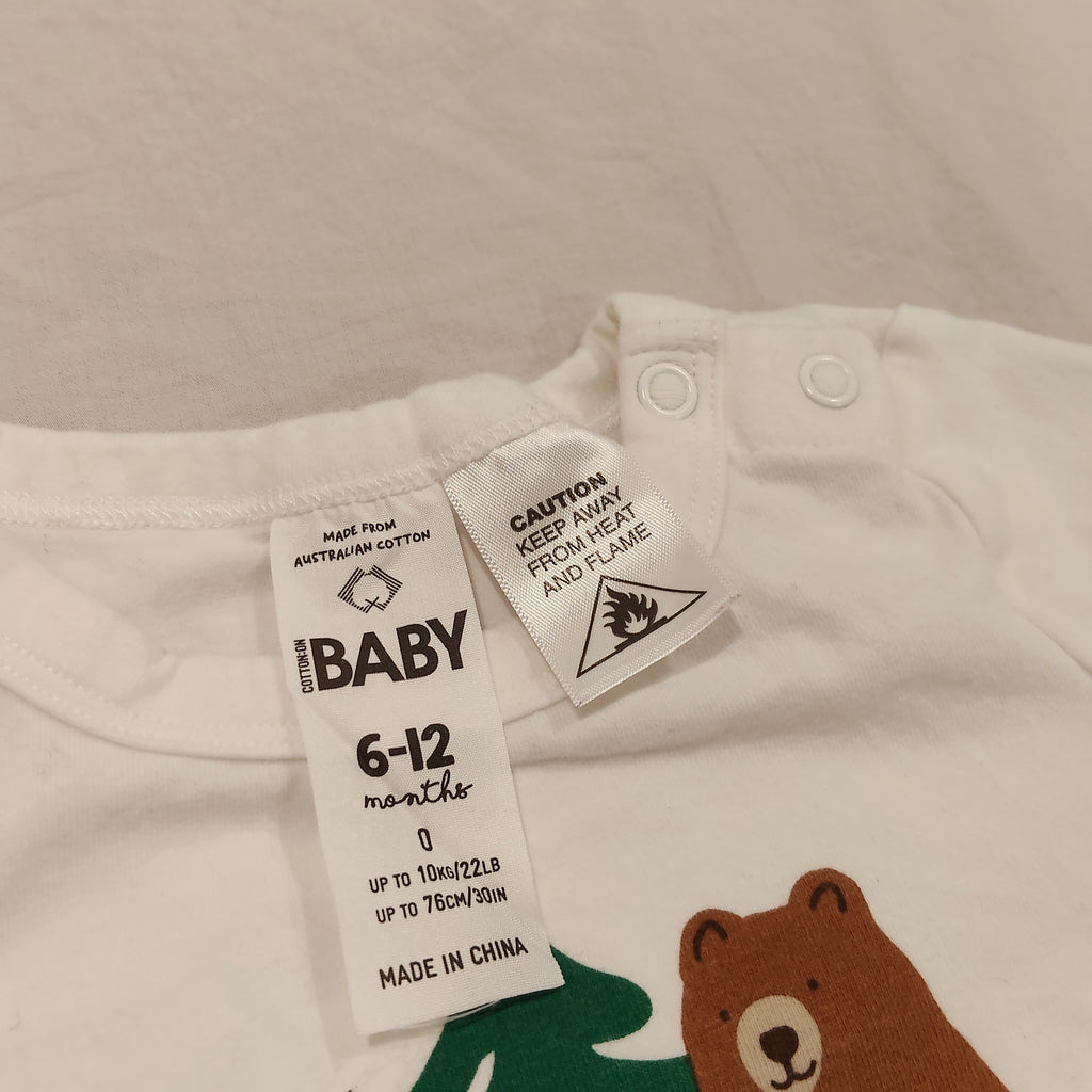 COTTON ON BABY bodysuit size 6-12m babies
