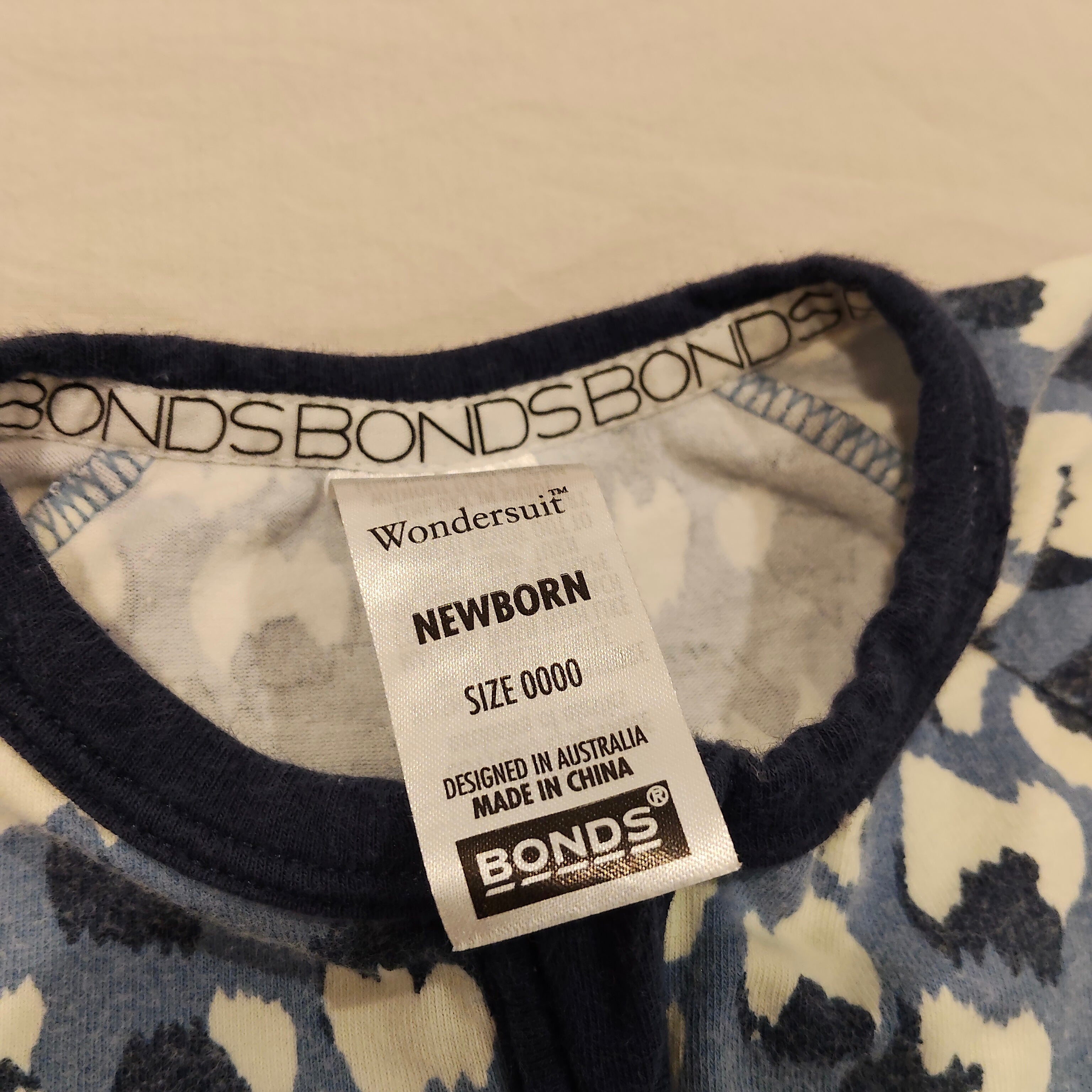 BONDS Zippy Wondersuit size Newborn Baby Short Sleeve